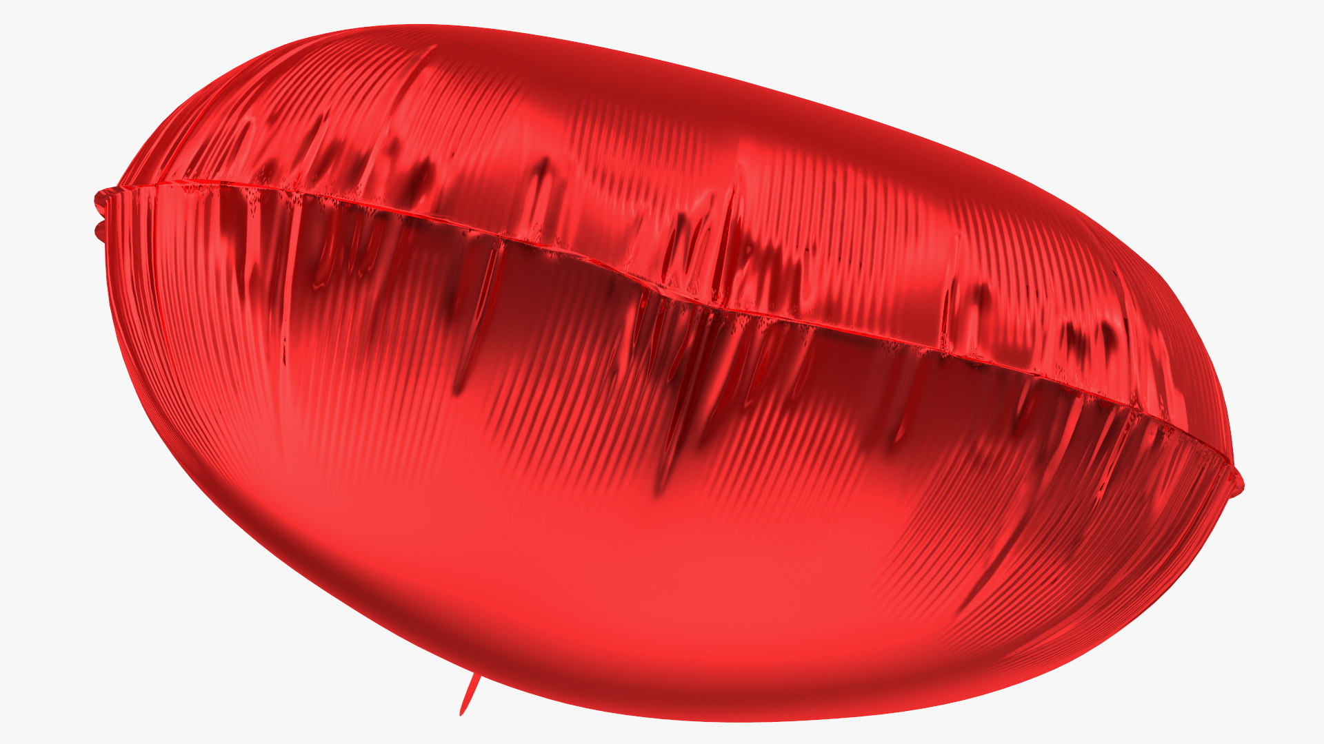 Red Heart Shaped Foil Balloon 3D model