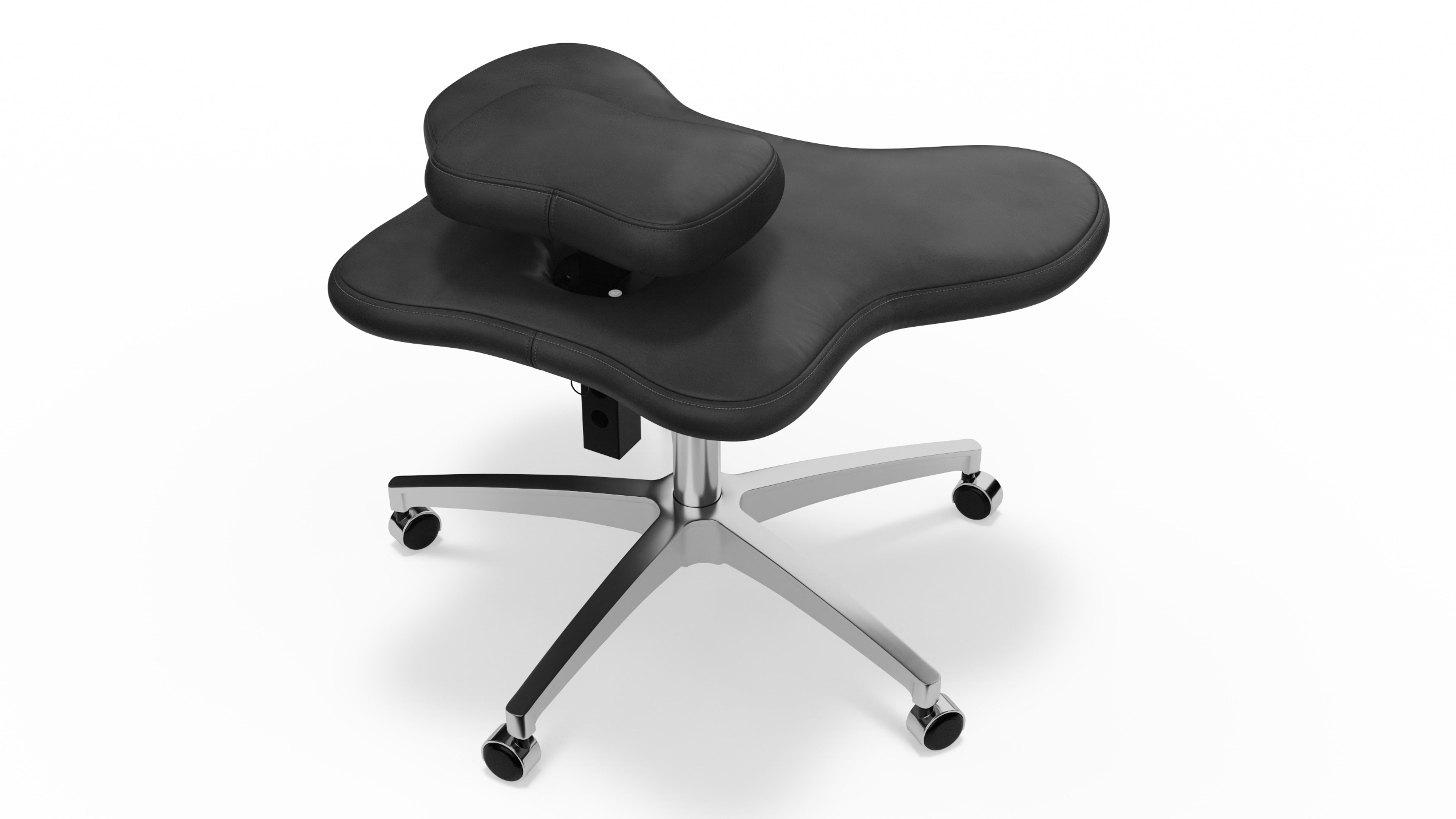 Cross Legged Office Chair with Wheels 3D