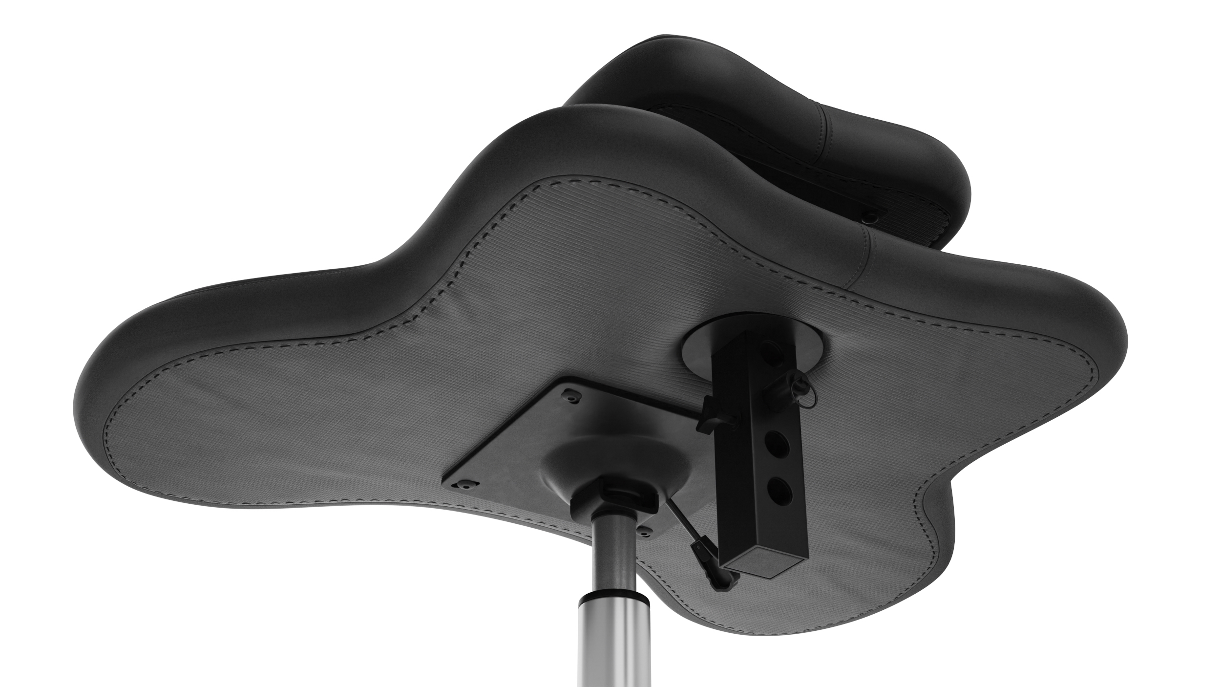Cross Legged Office Chair with Wheels 3D