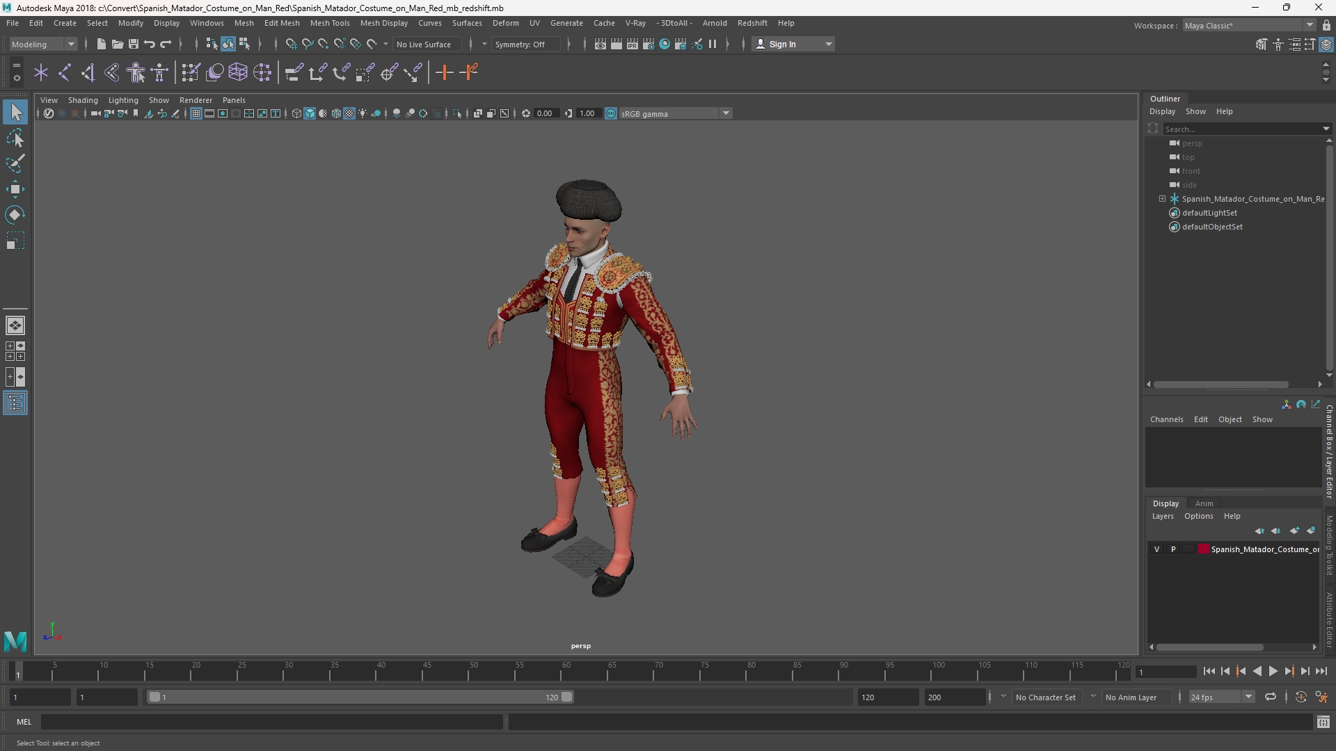 Spanish Matador Costume on Man Red - view 11