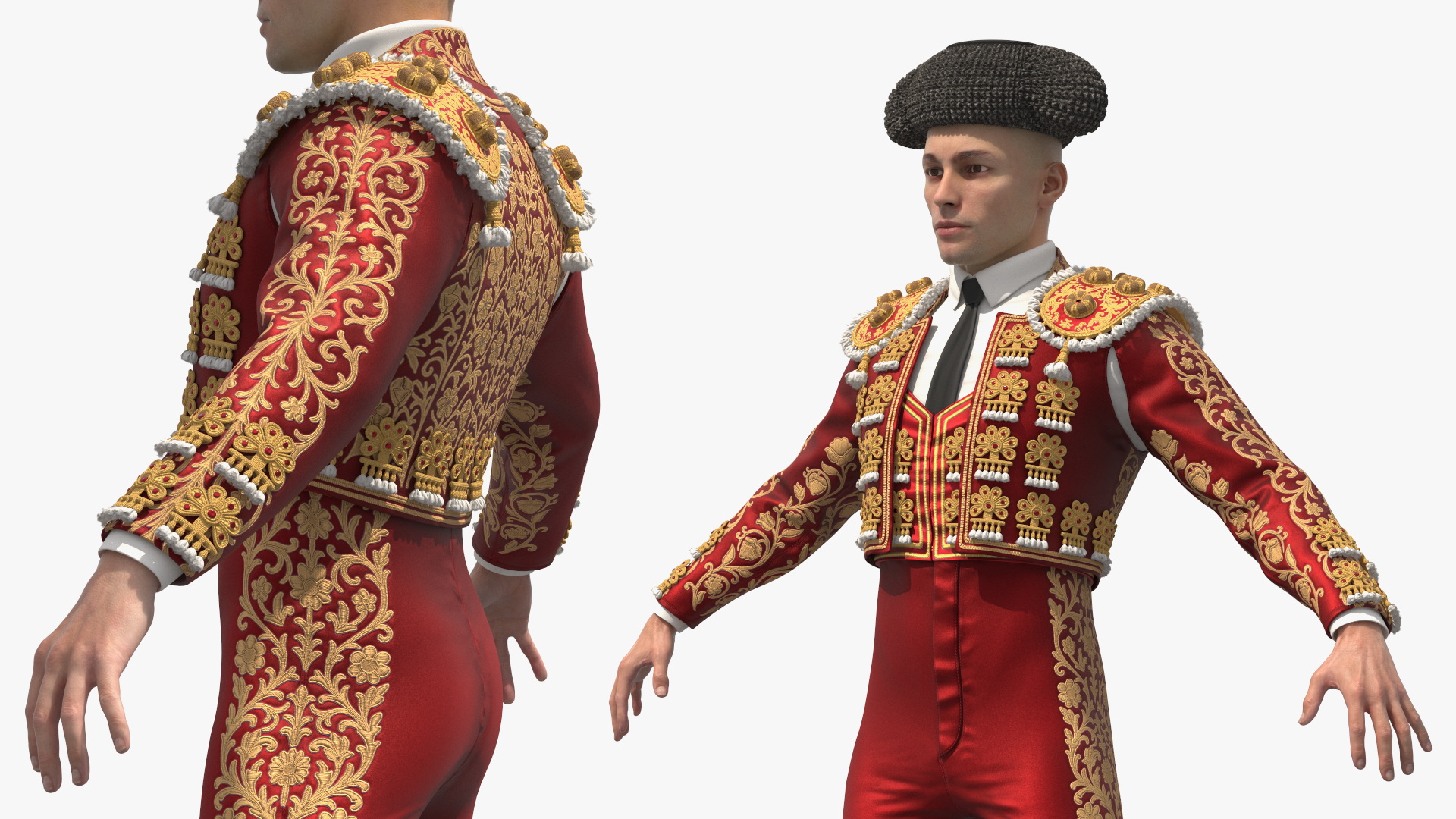 Spanish Matador Costume on Man Red - view 5