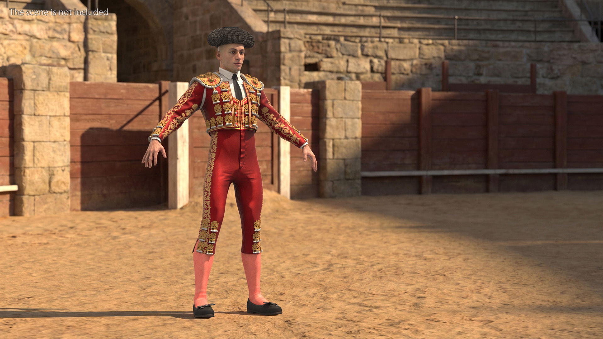 Spanish Matador Costume on Man Red - view 3