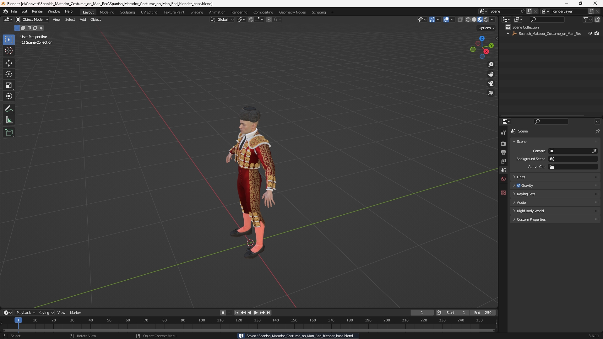 Spanish Matador Costume on Man Red - view 10