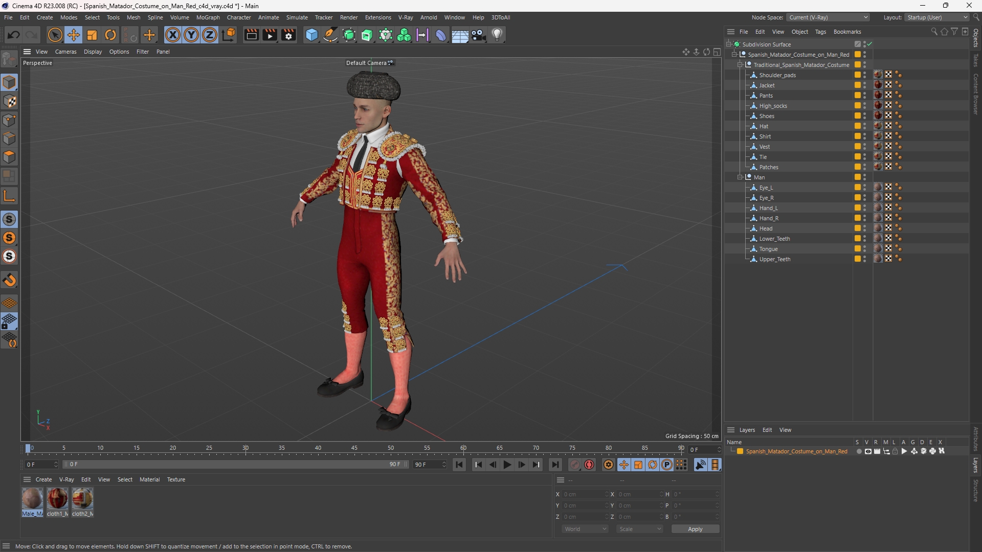 Spanish Matador Costume on Man Red - view 12