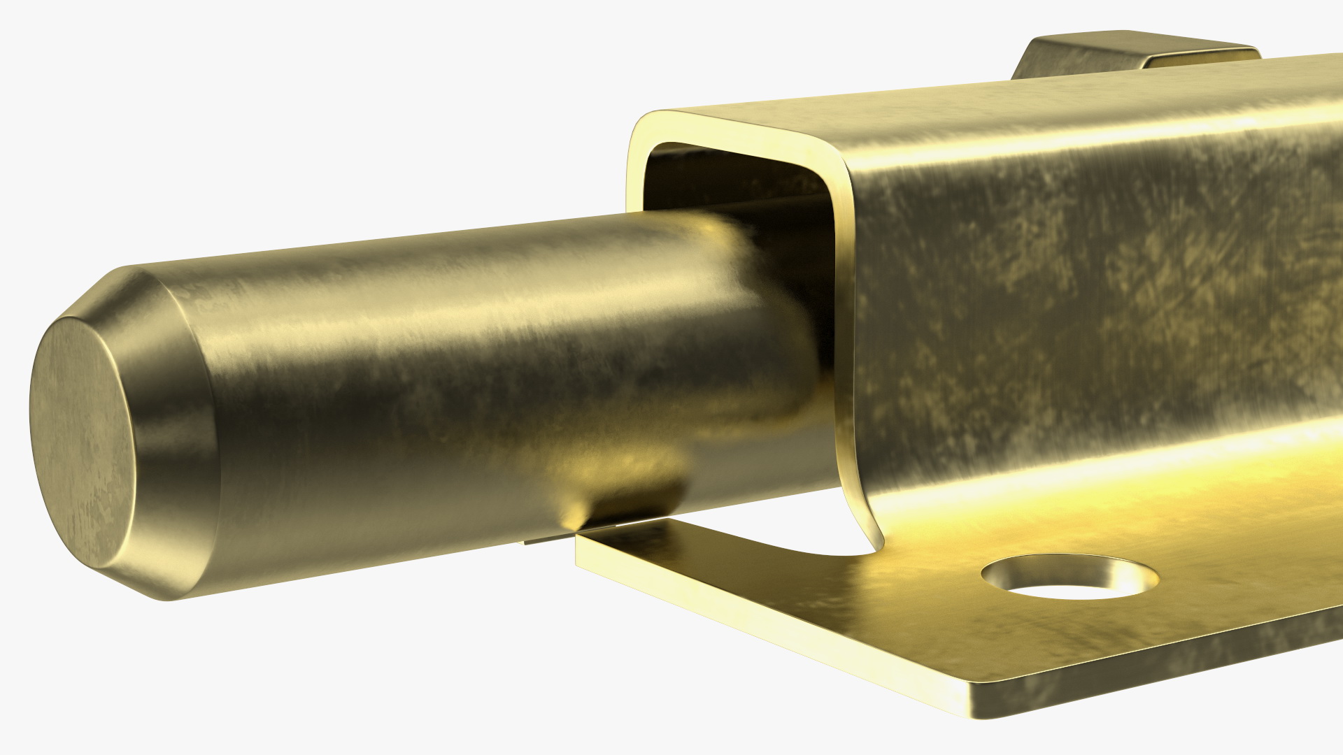 Brass Door Latch Sliding Lock 3D model