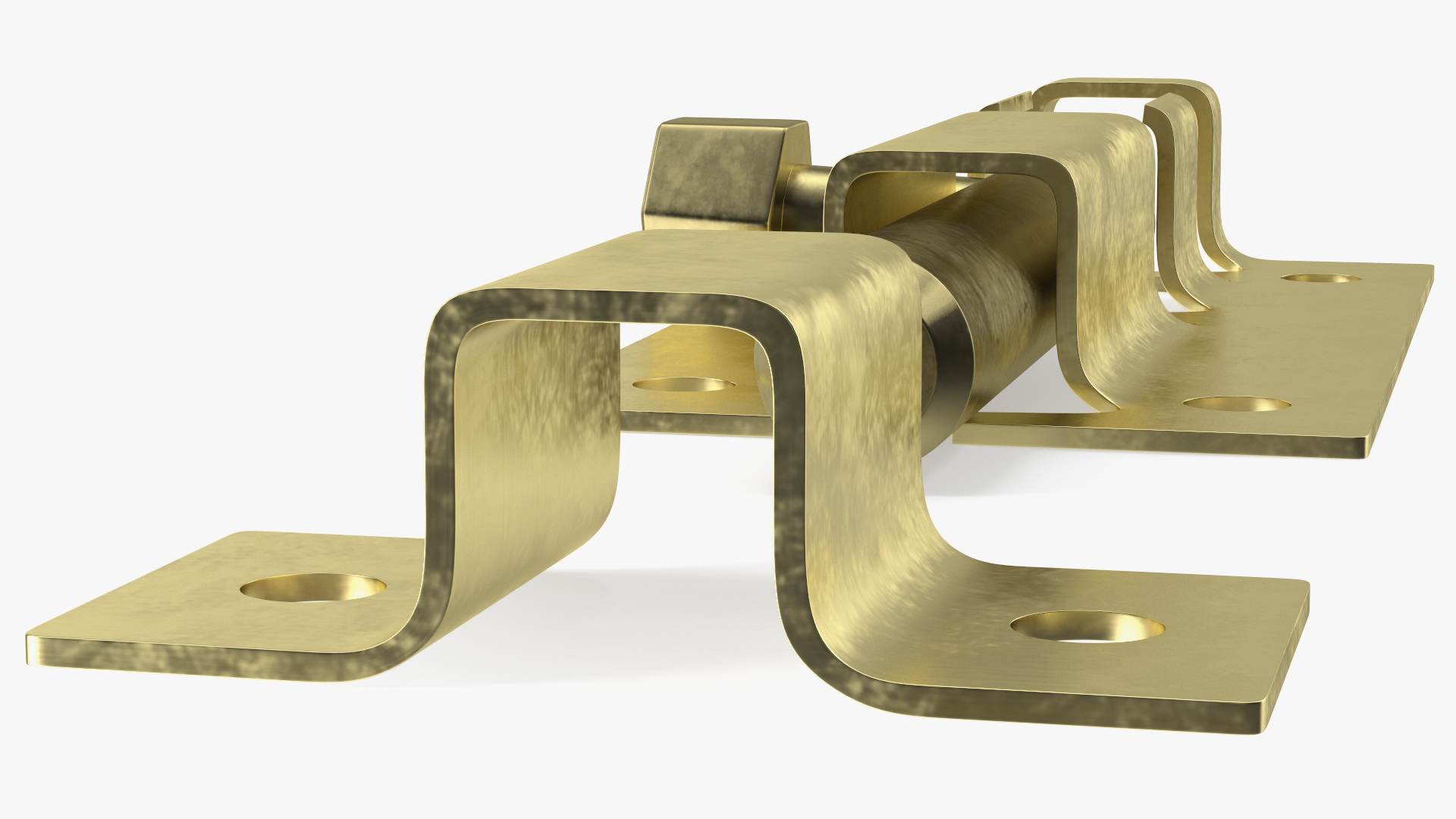 Brass Door Latch Sliding Lock 3D model