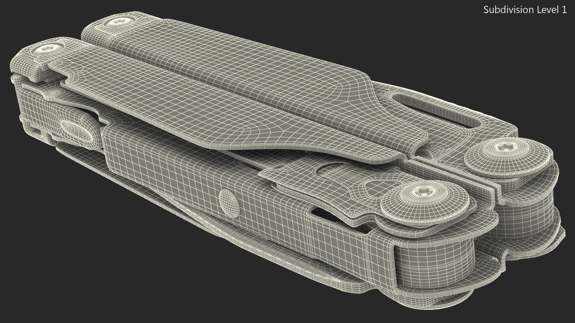 3D model Leatherman Surge Multitool Silver Closed