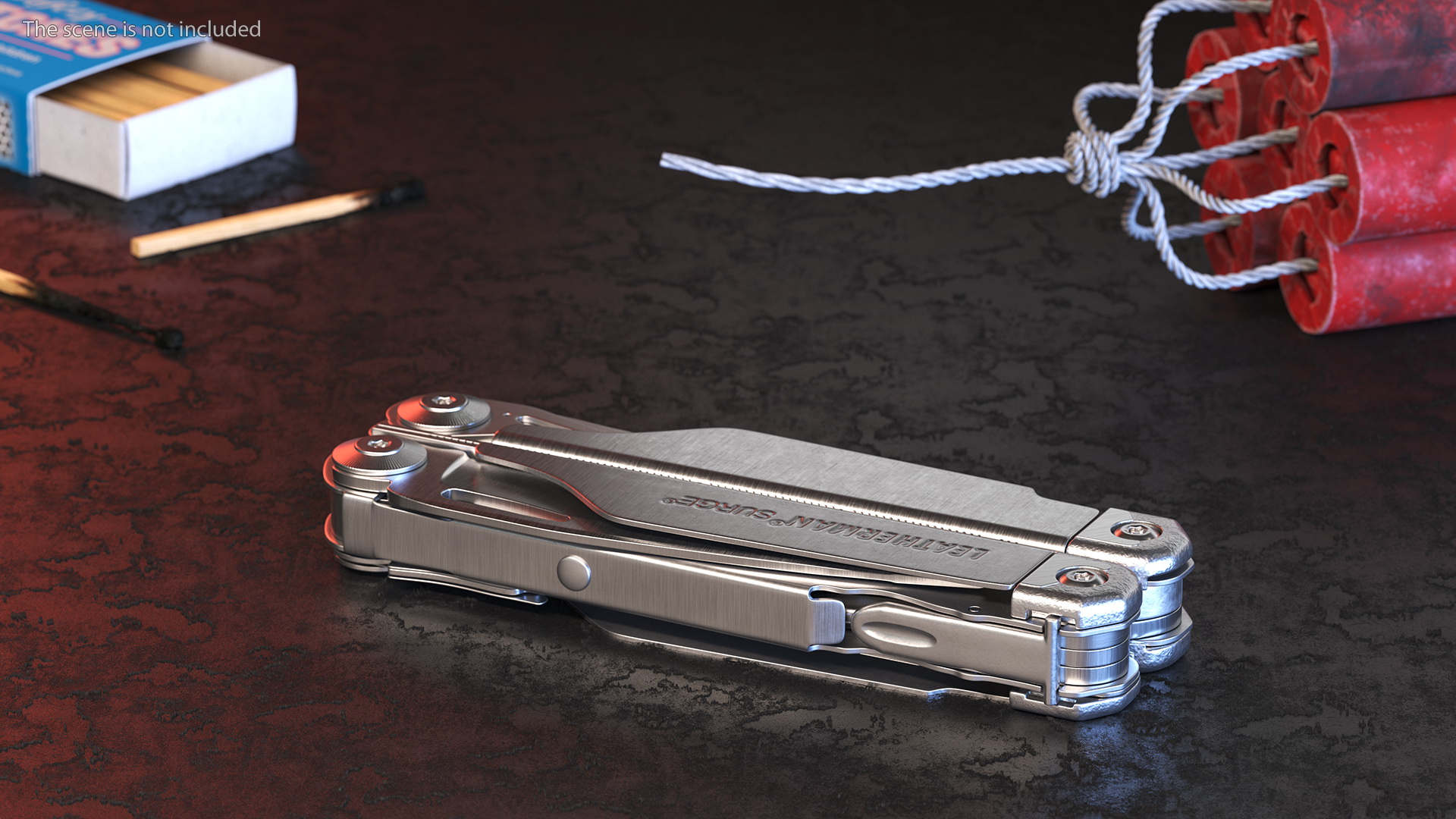 3D model Leatherman Surge Multitool Silver Closed