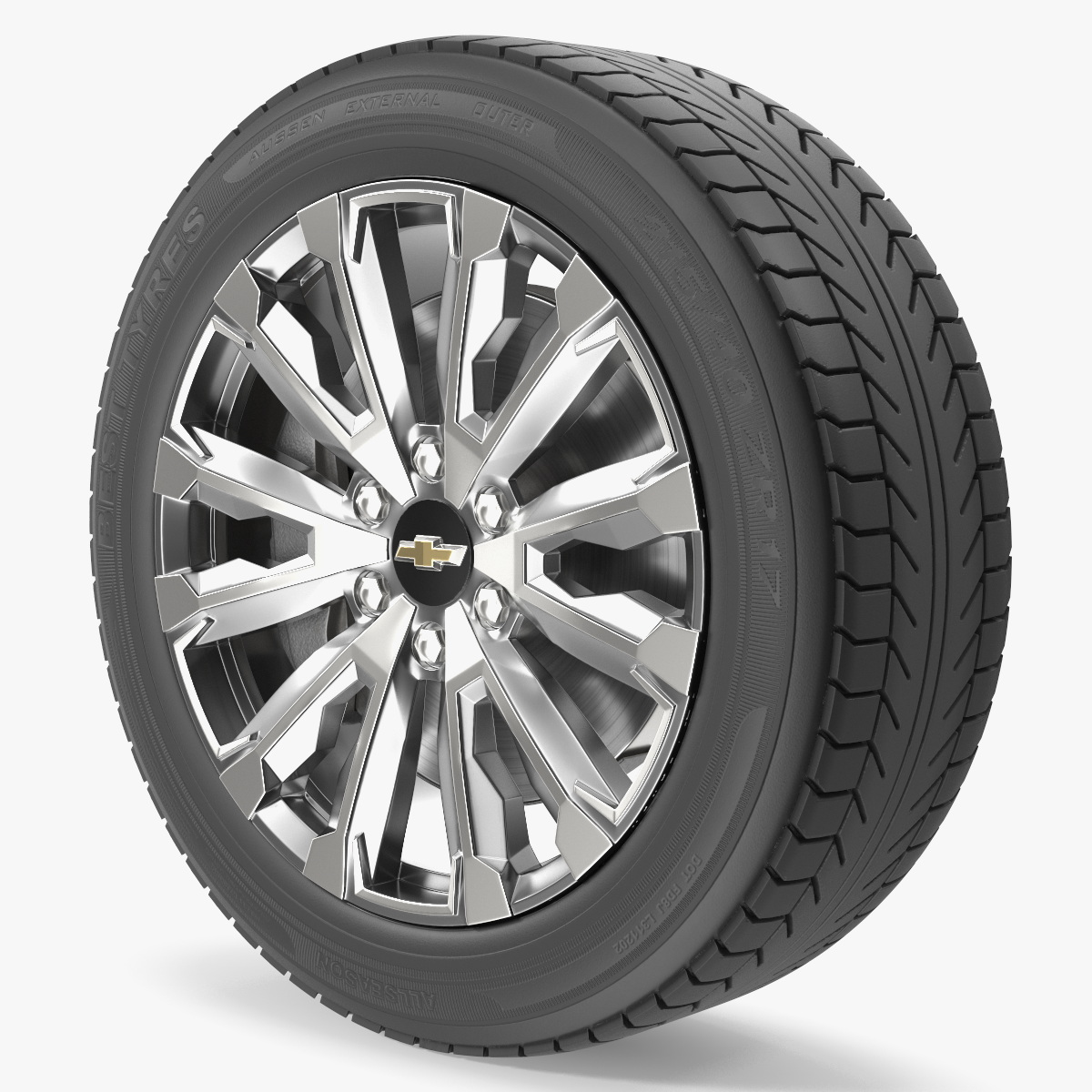 Chevrolet Alloy Wheel Rim with All Season Tire