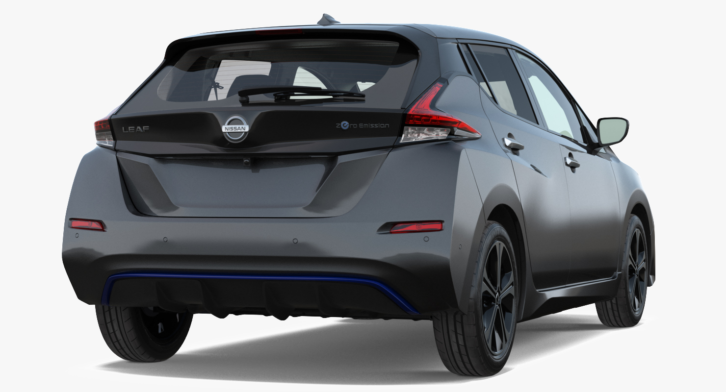 Nissan Leaf 2019 Rigged for Maya 3D
