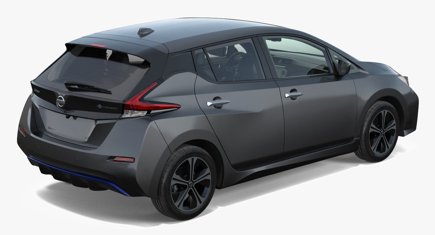 Nissan Leaf 2019 Rigged for Maya 3D