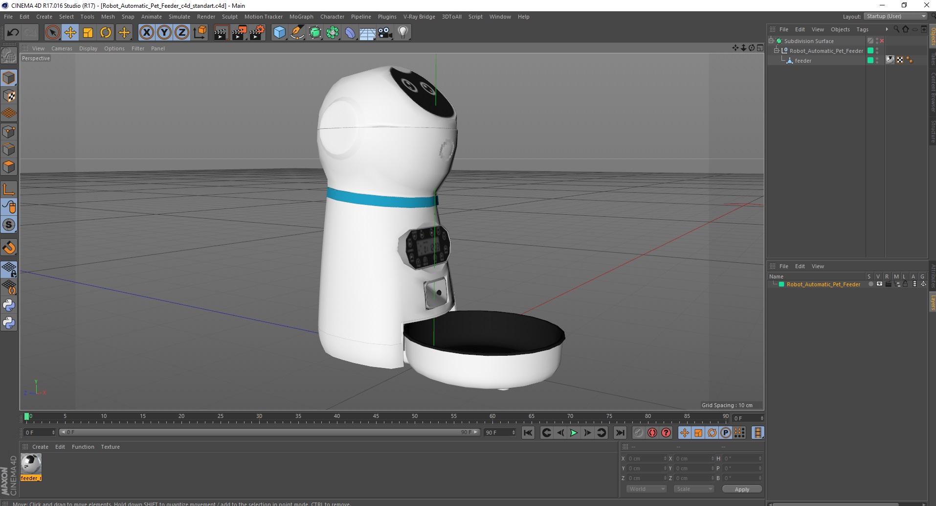 3D Robot Automatic Pet Feeder