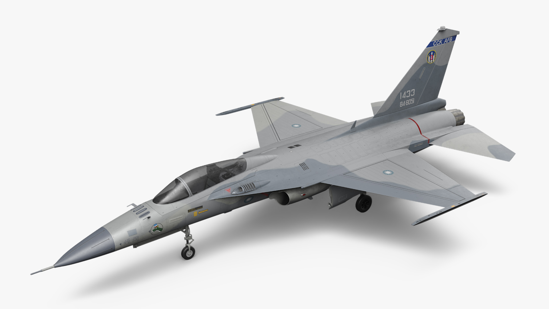 3D Unarmed Fighter Jet AIDC F-CK-1