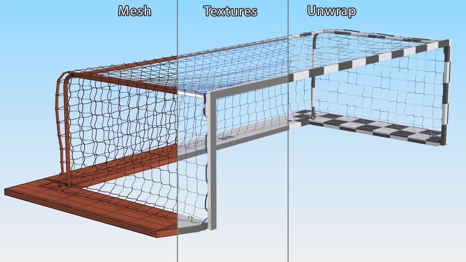 3D model Water polo goal
