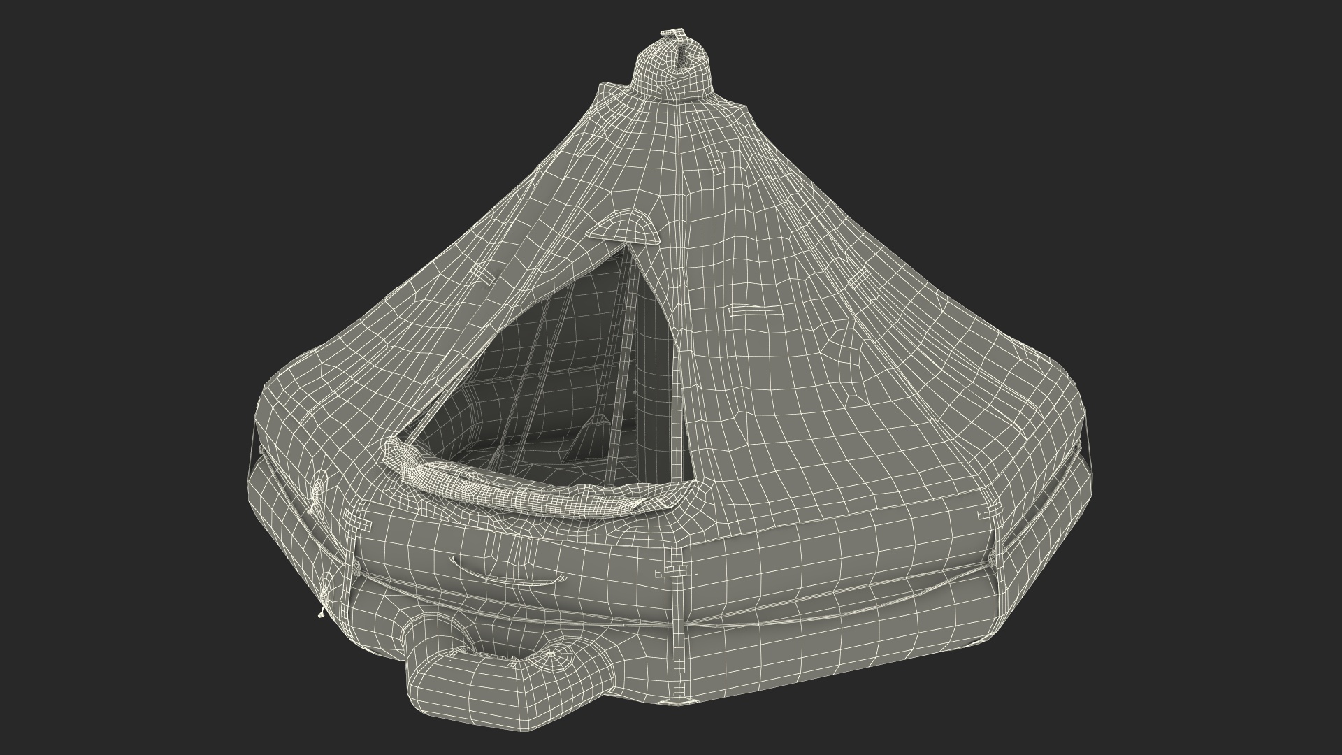 3D model Inflatable Life Raft