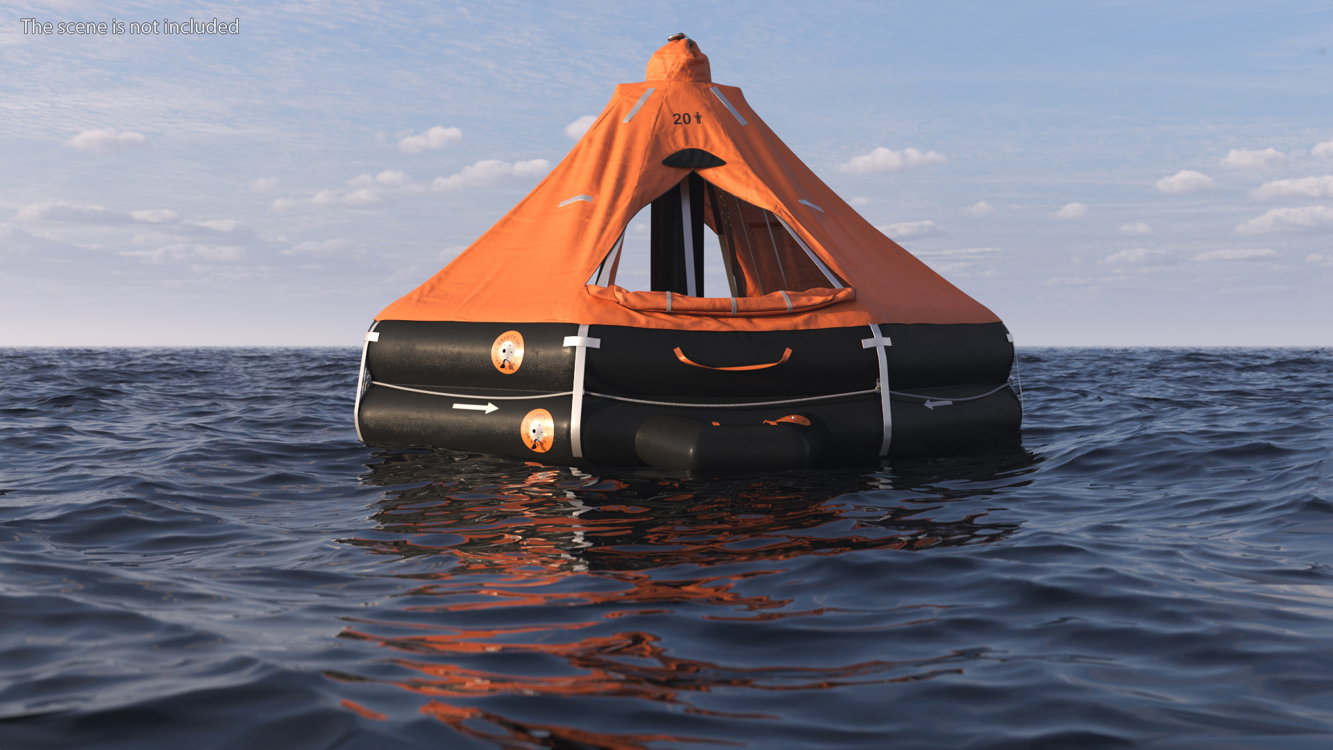 3D model Inflatable Life Raft