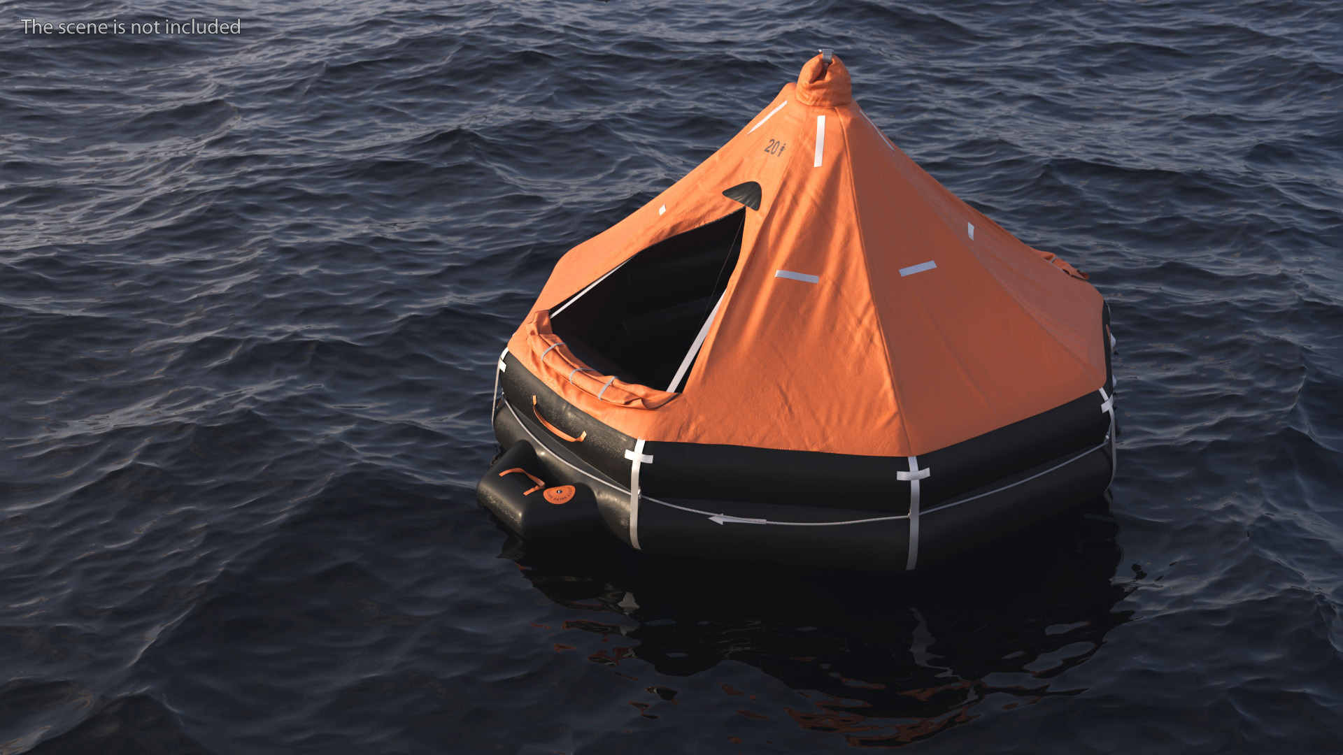 3D model Inflatable Life Raft