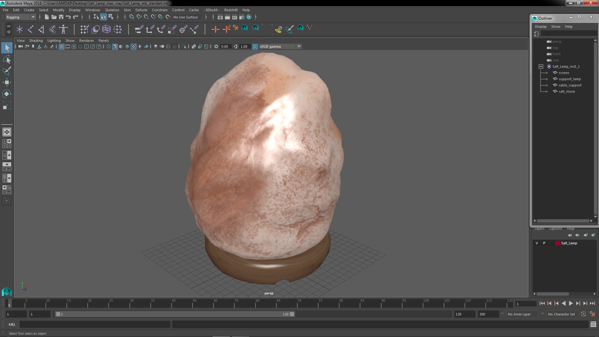 Salt Lamp 3D model