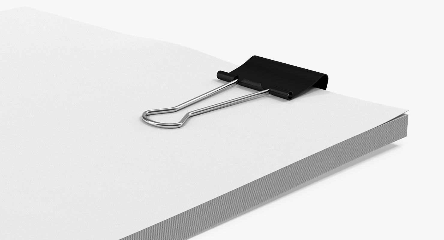 3D Binder Clip A5 Sheets