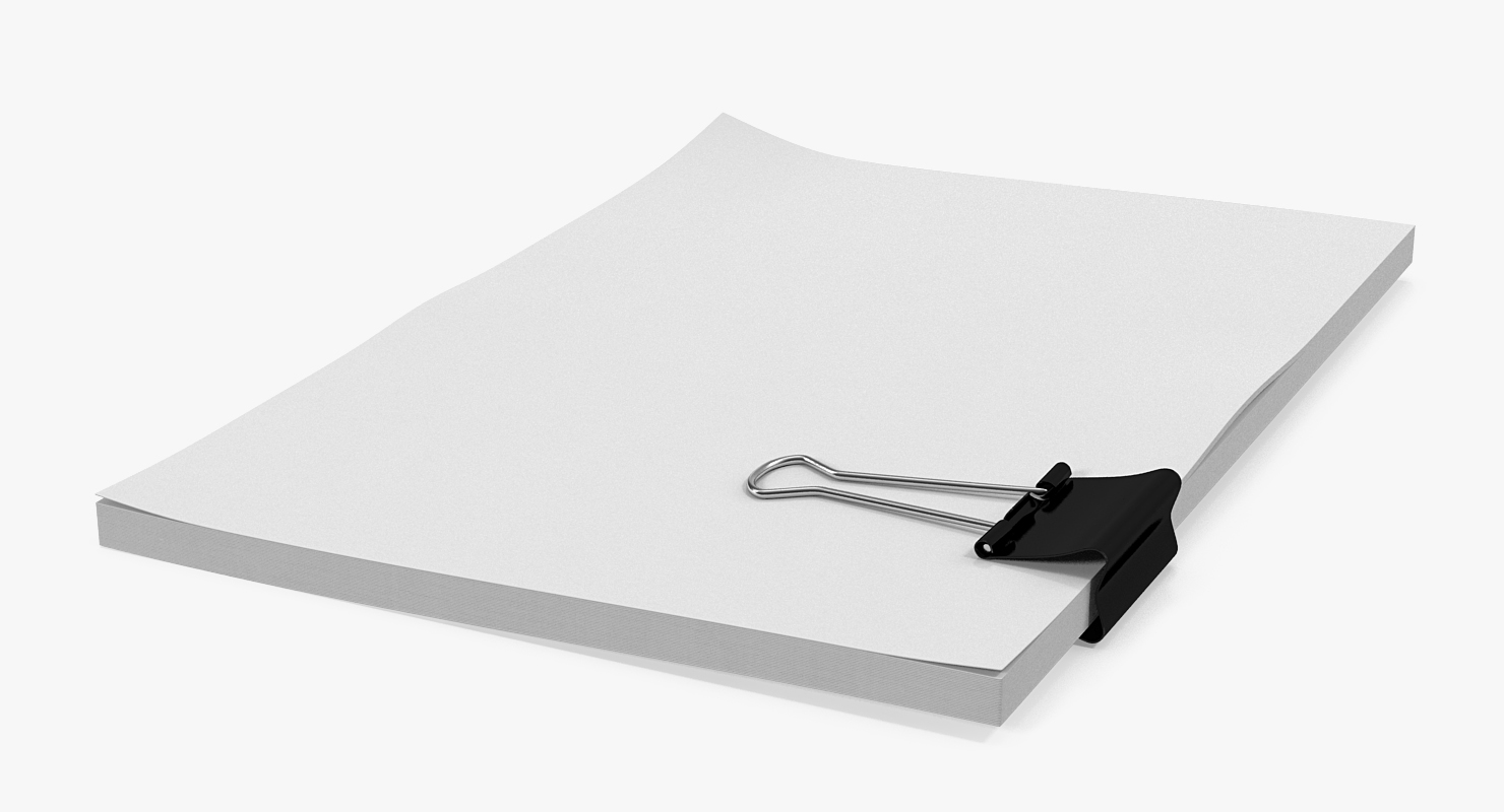 3D Binder Clip A5 Sheets