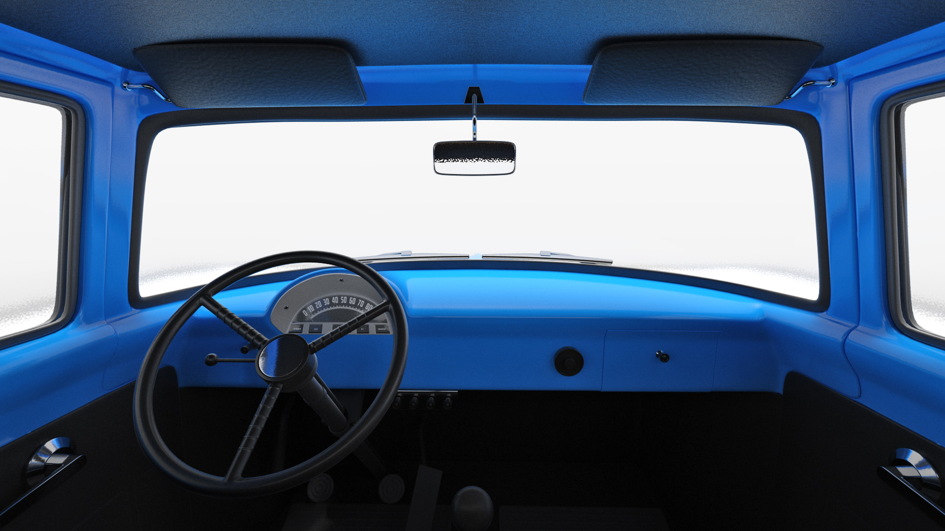 1956 Ford F100 Pickup Truck Rigged 3D model