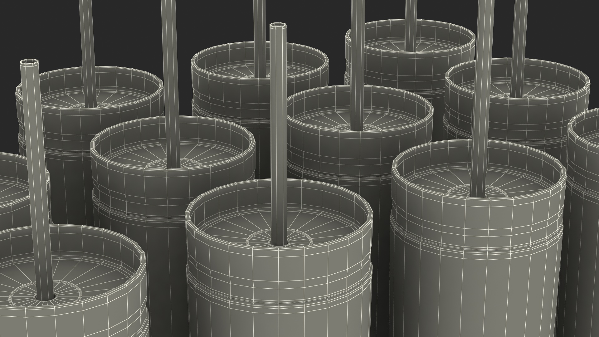 Colored Acrylic Tumblers with Lids and Straws SKINNY 3D