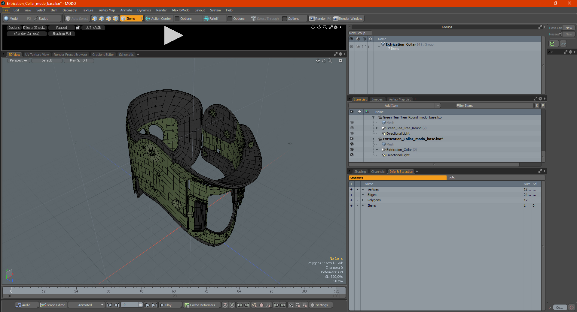 3D Extrication Collar model