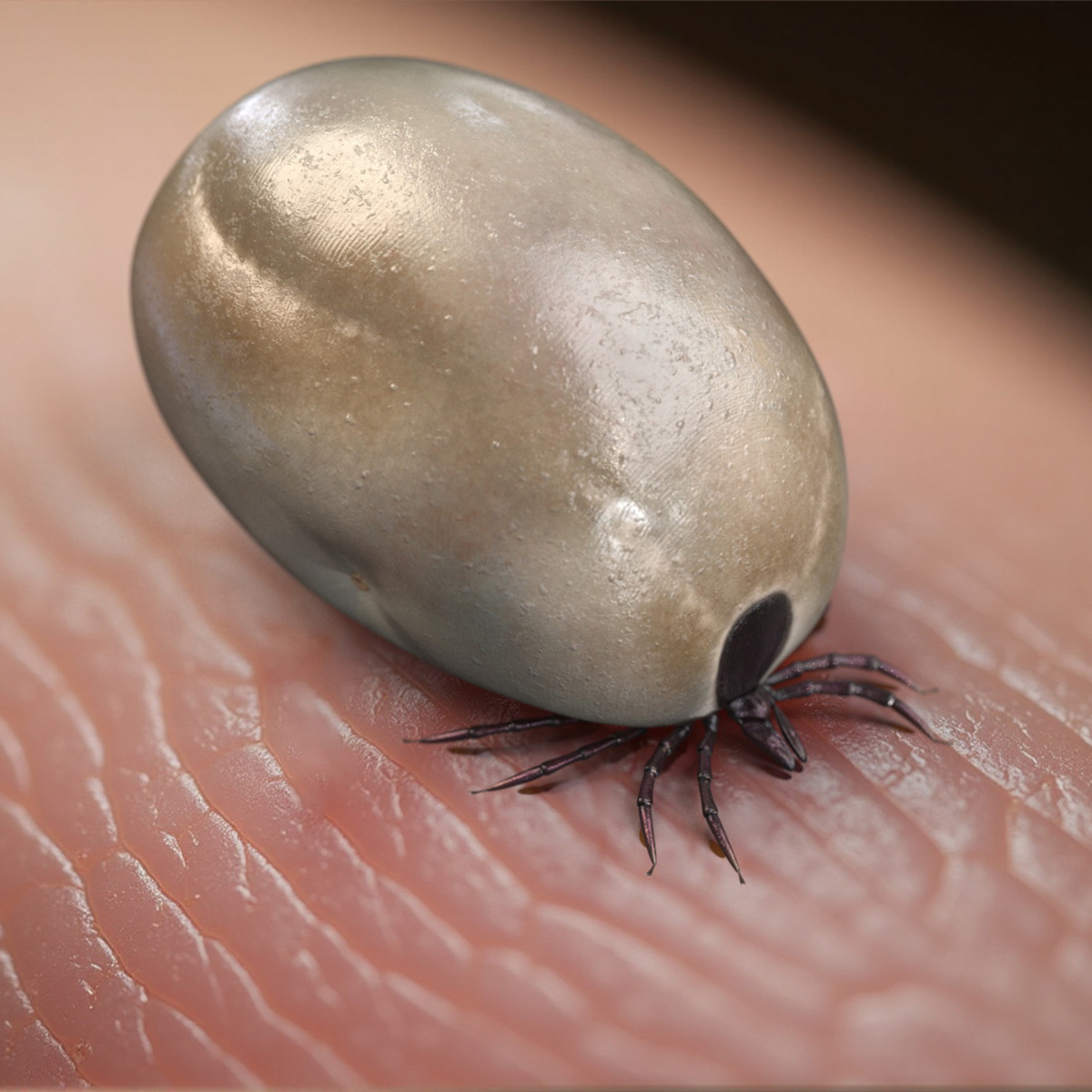 3D Distended Tick Rigged