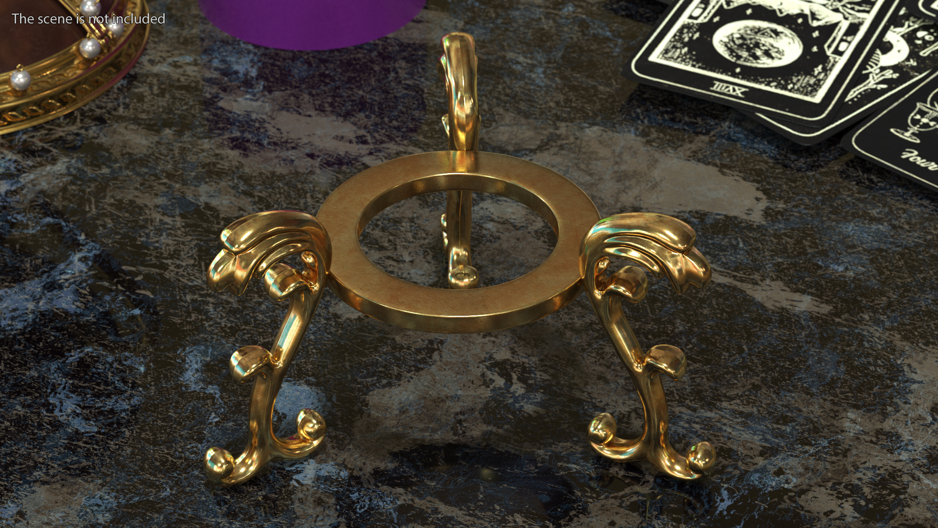 3D Golden Stand for Souvenirs