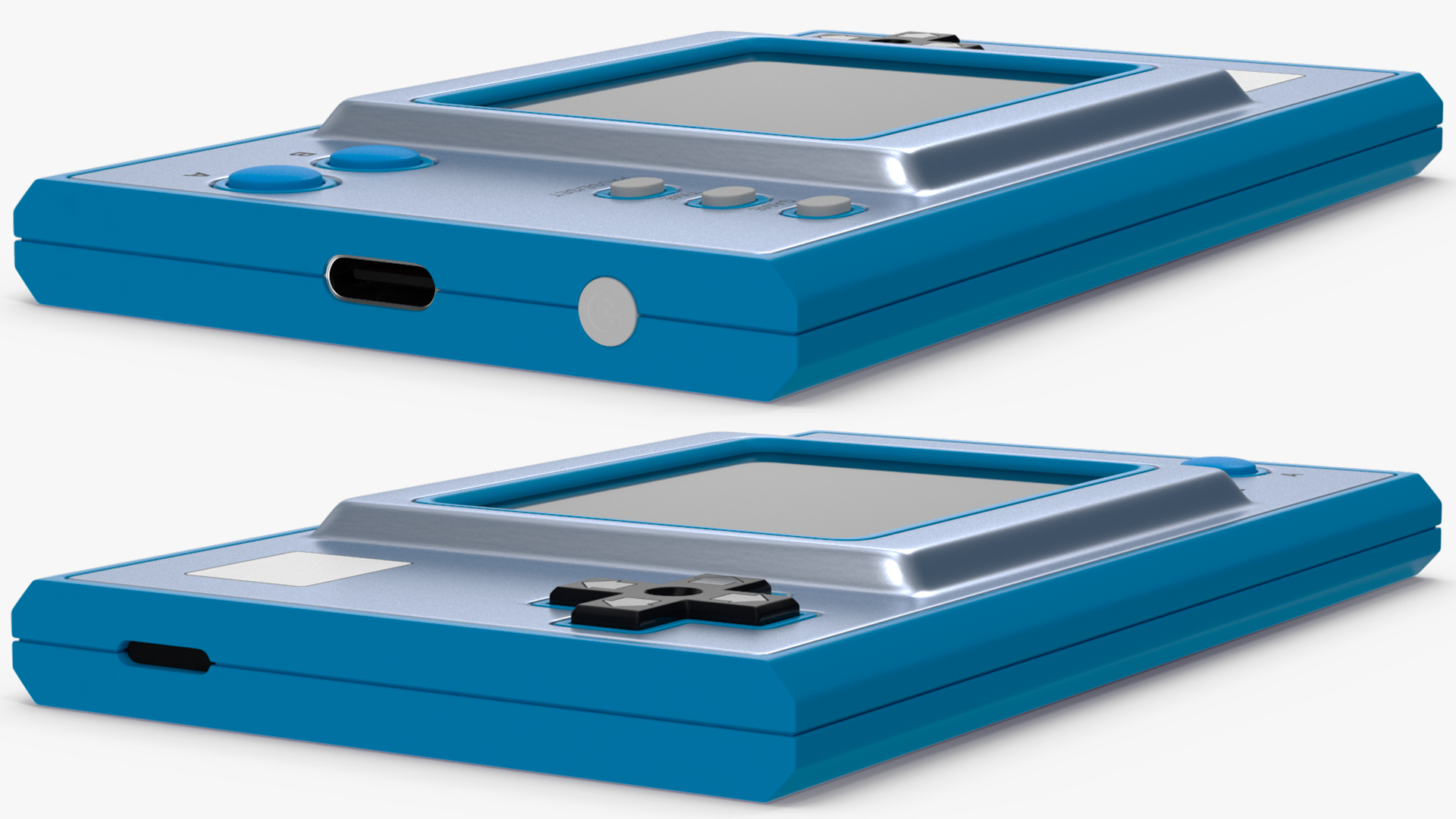 Handheld Game Console Turned Off 3D