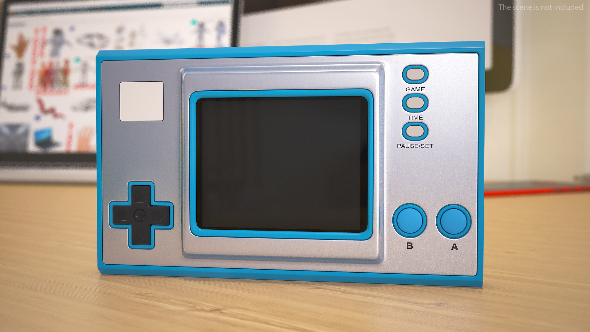 Handheld Game Console Turned Off 3D