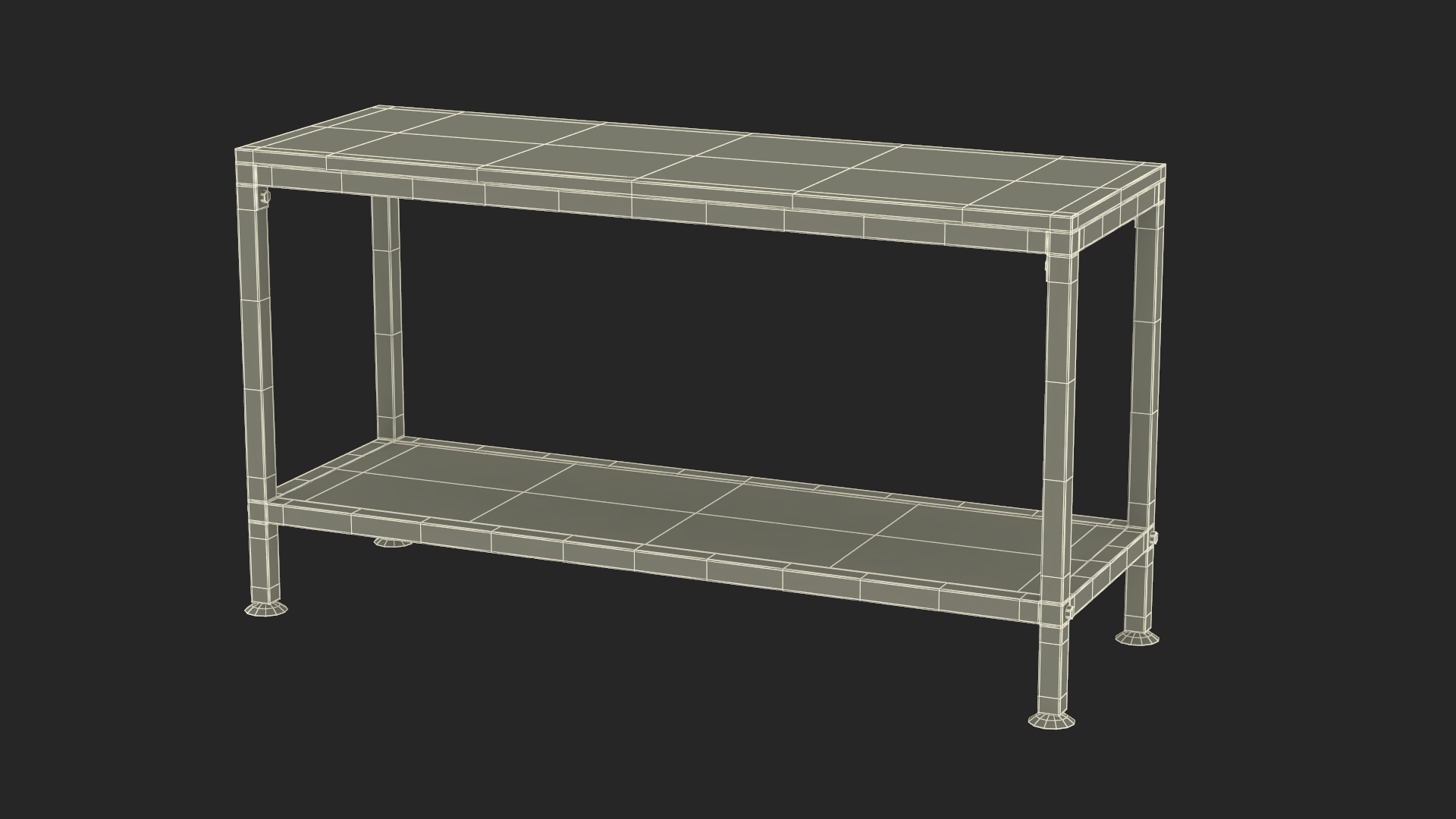 3D Low Shelf Golden