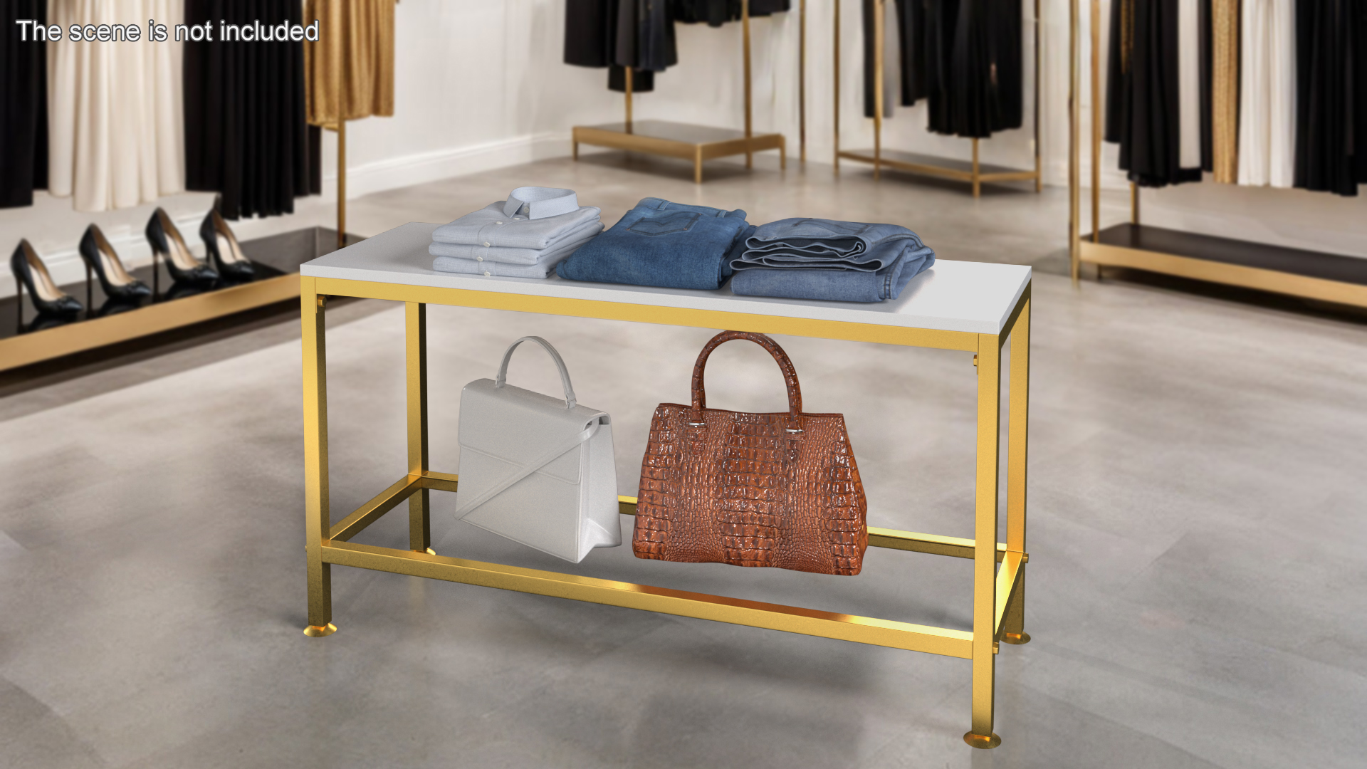3D Low Shelf Golden