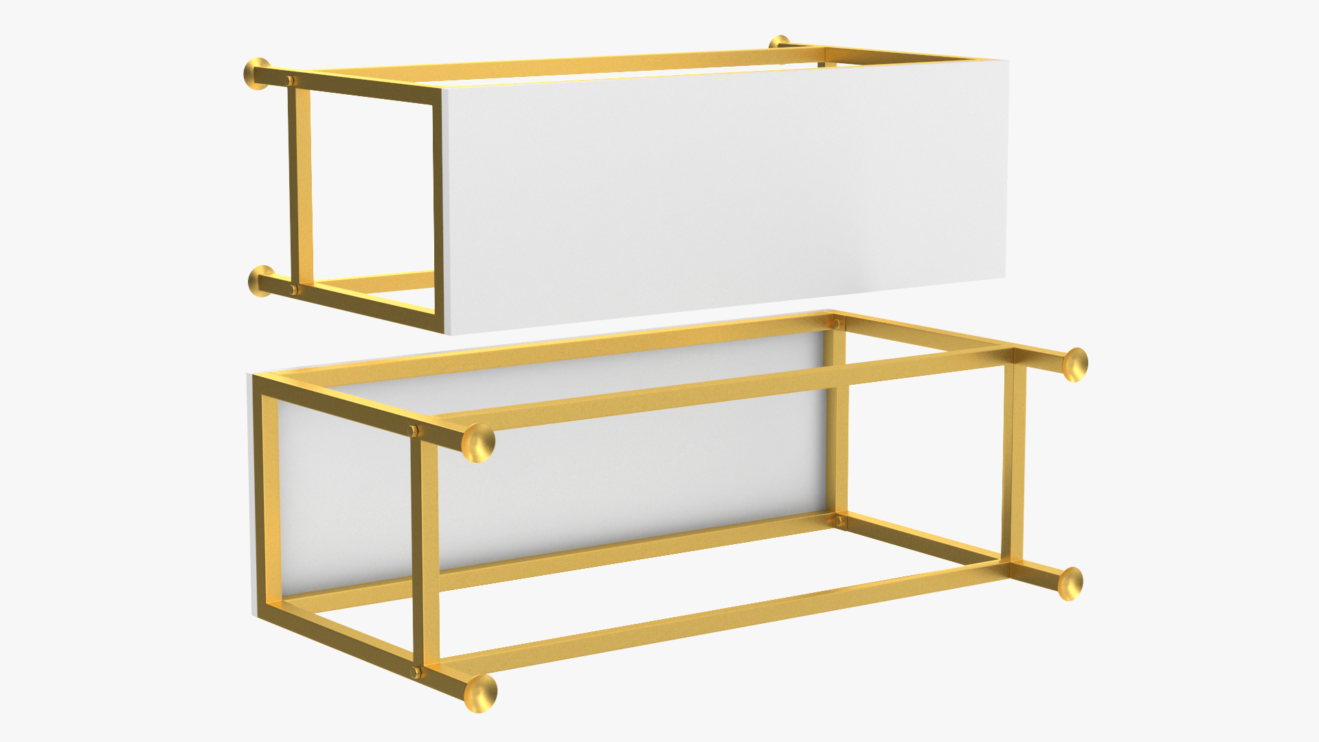 3D Low Shelf Golden