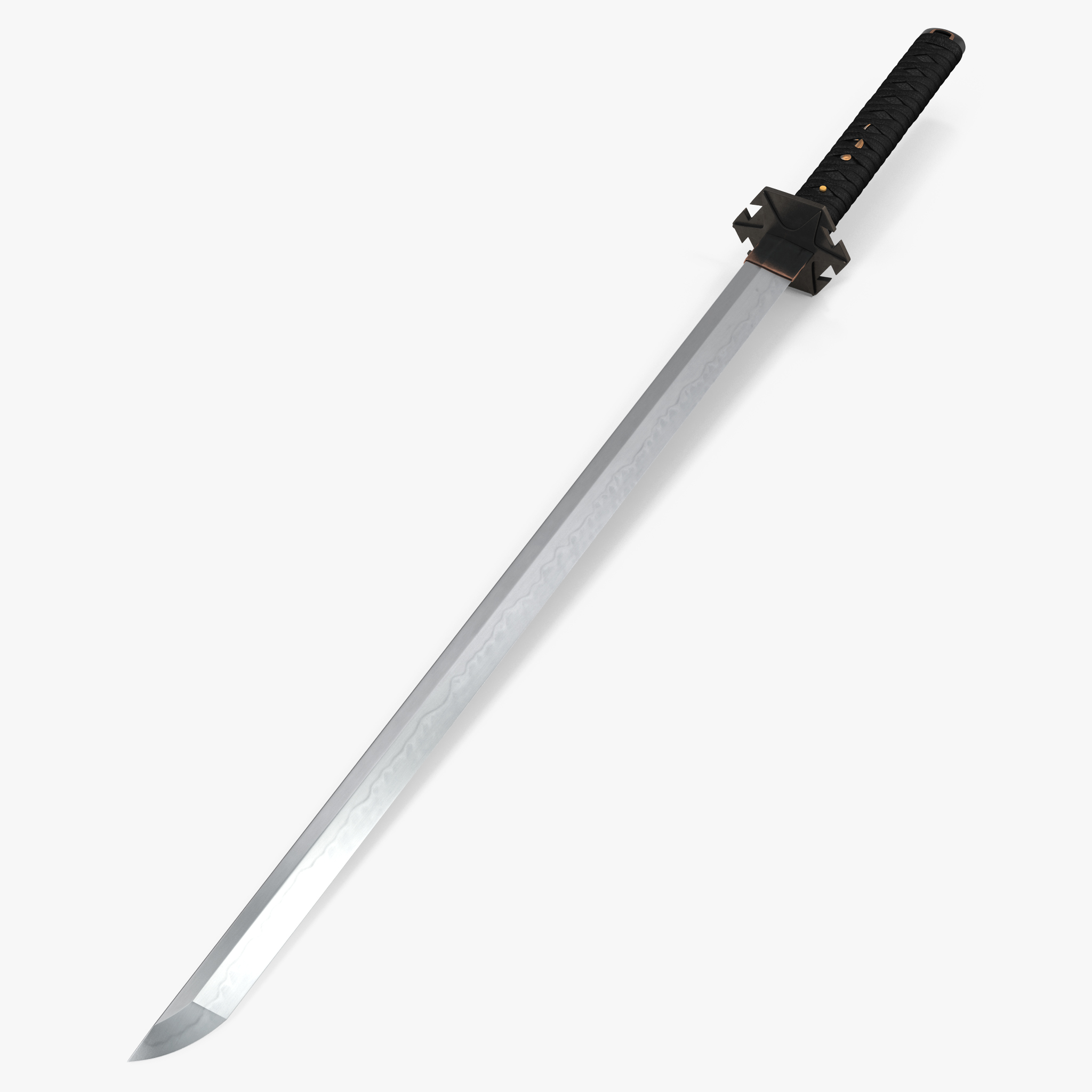 Ninjato Single Edge Japan Sword 3D Model