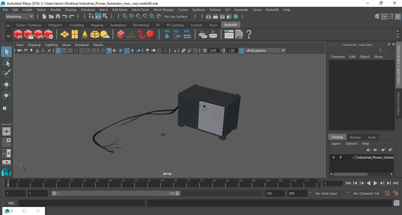 3D Industrial Power Generator