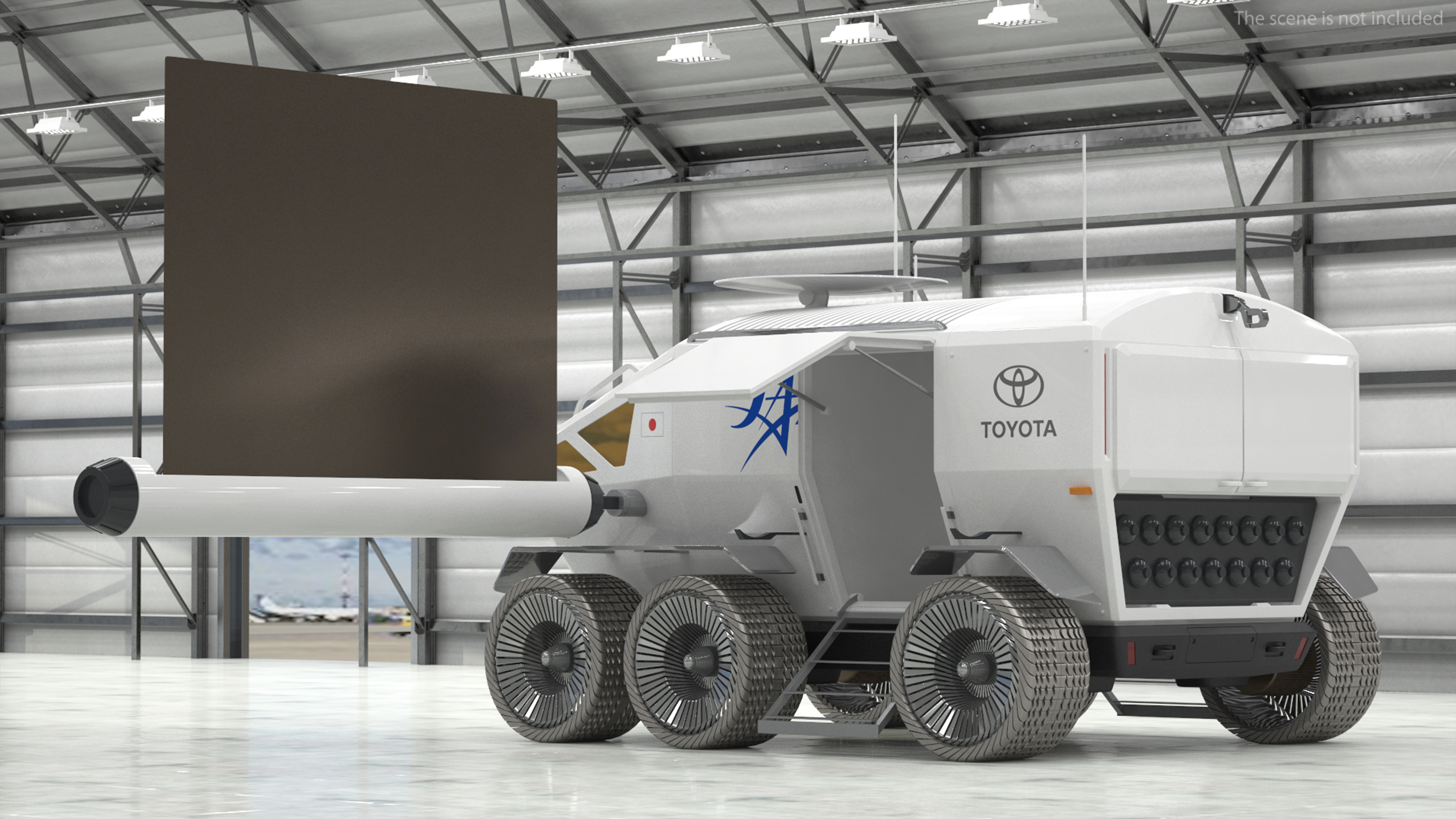 3D model Luna Cruiser Toyota Rigged for Maya