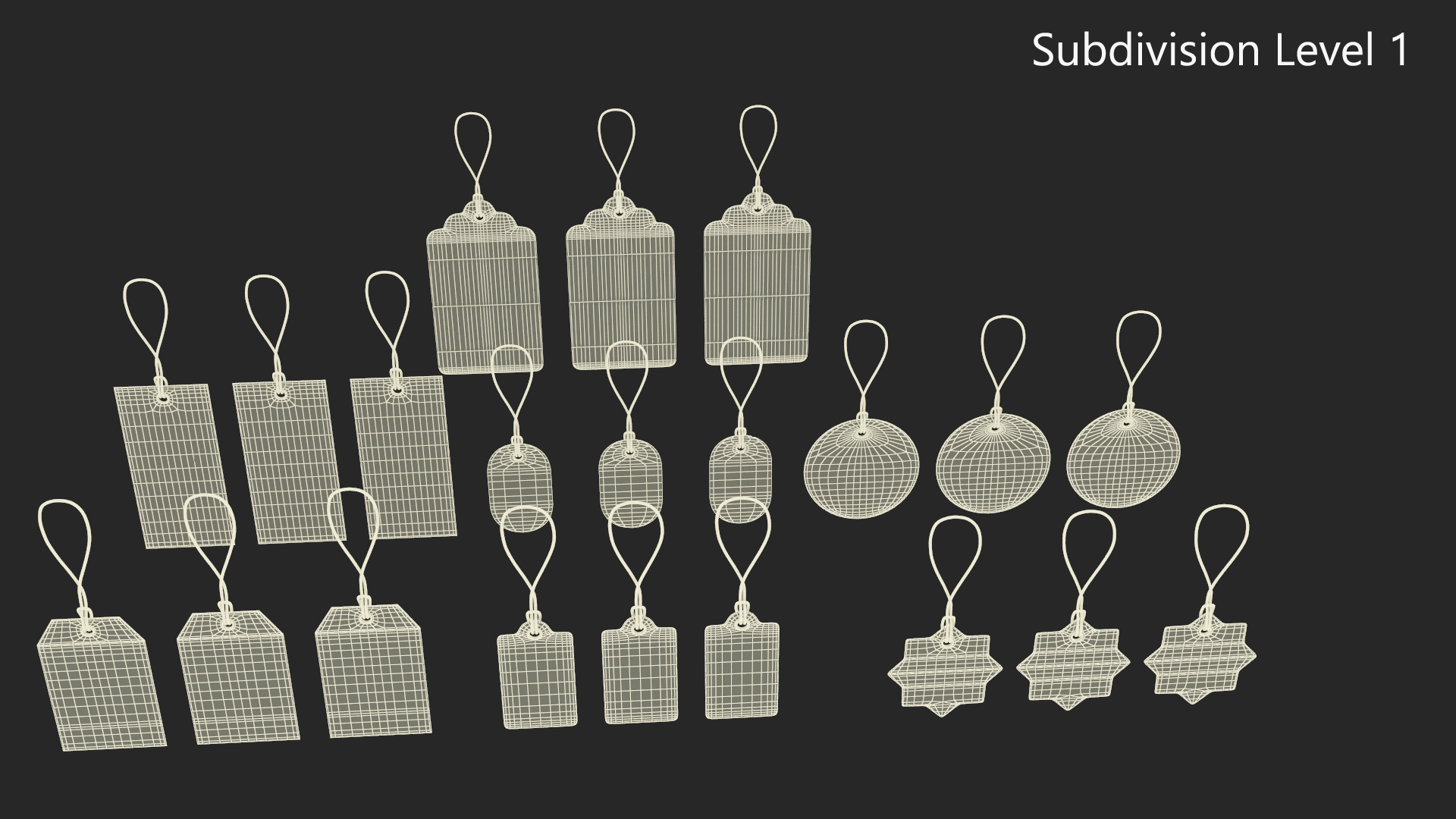 3D model Label Tags