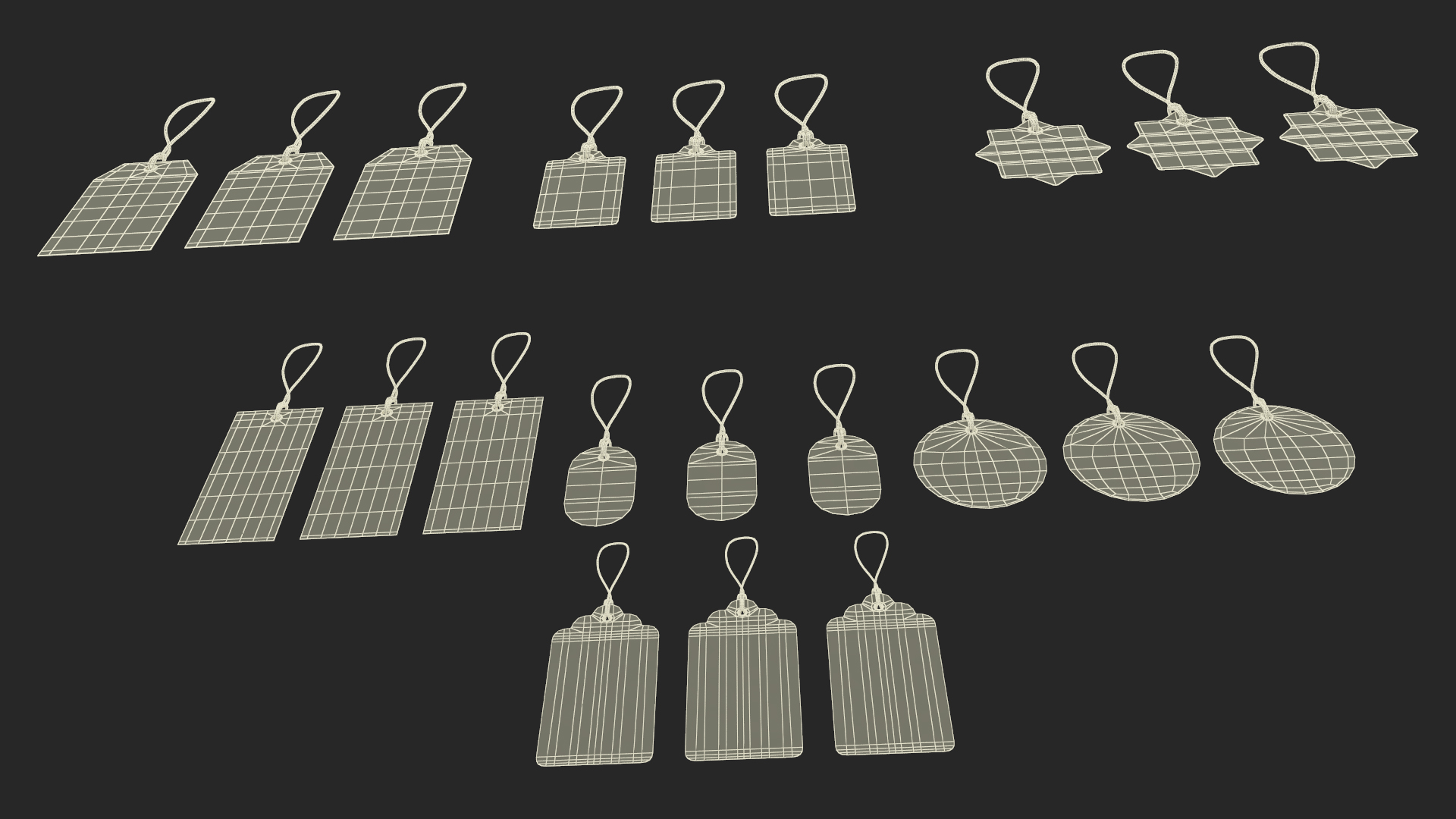 3D model Label Tags