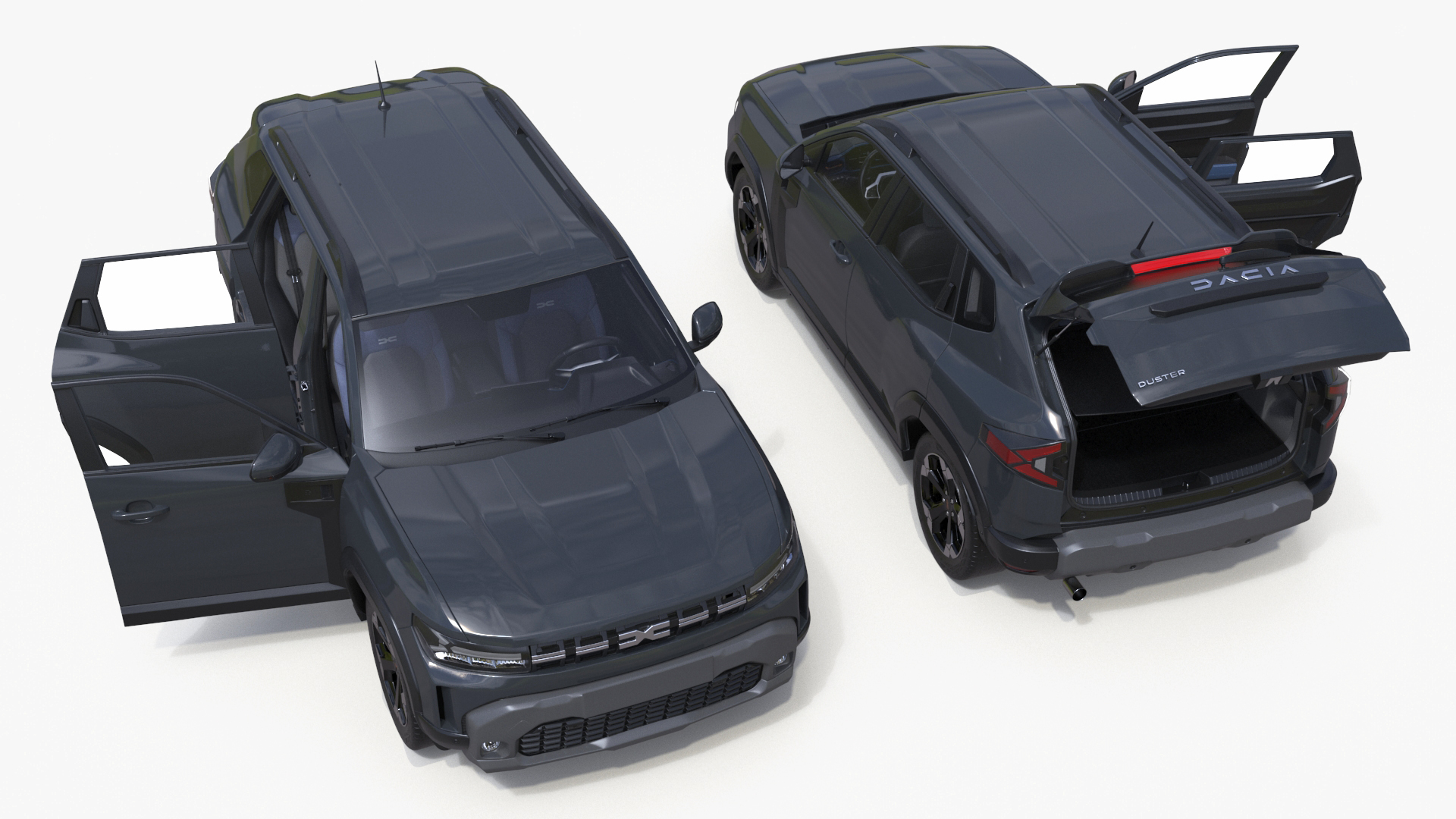 Dacia Duster 2024 Crossover Gray 3D