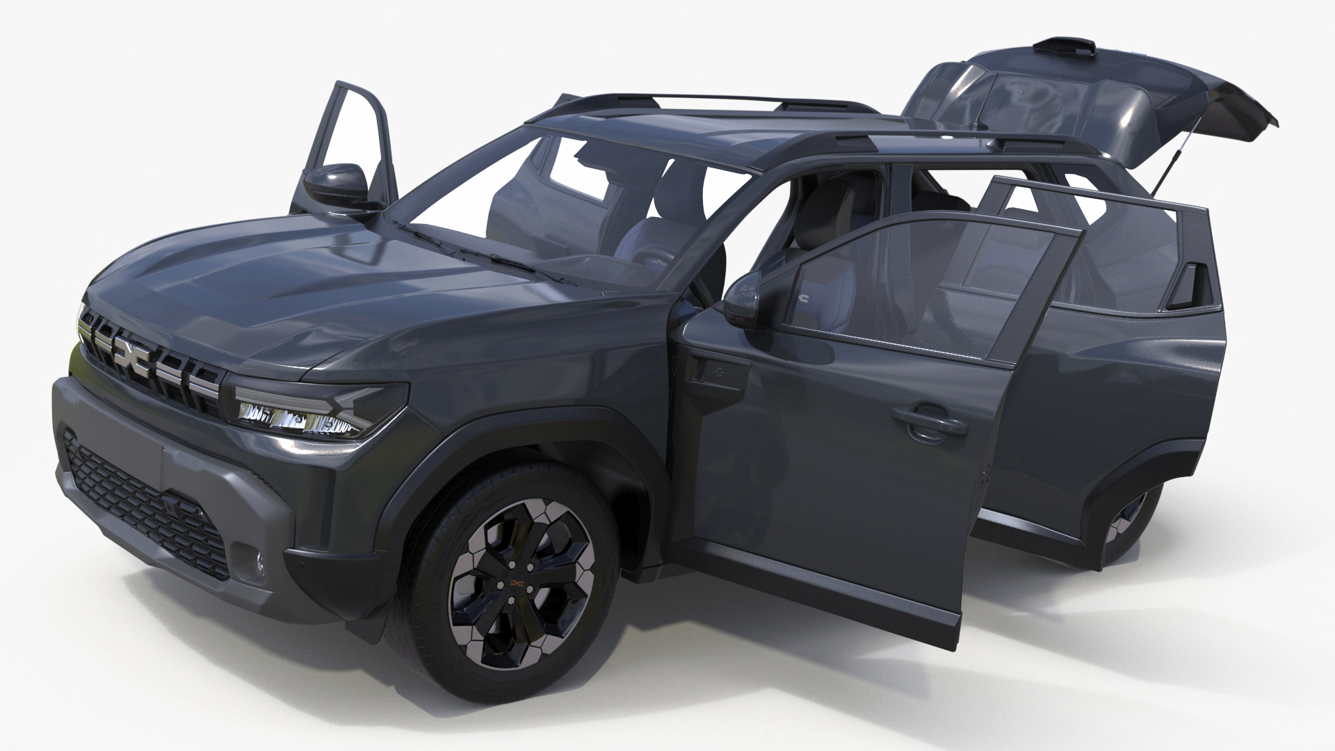 Dacia Duster 2024 Crossover Gray 3D