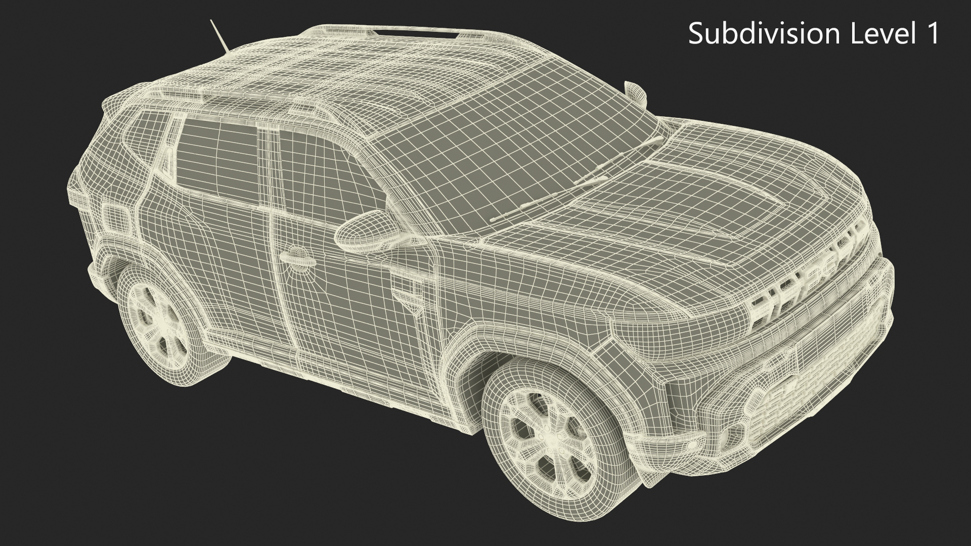 Dacia Duster 2024 Crossover Gray 3D
