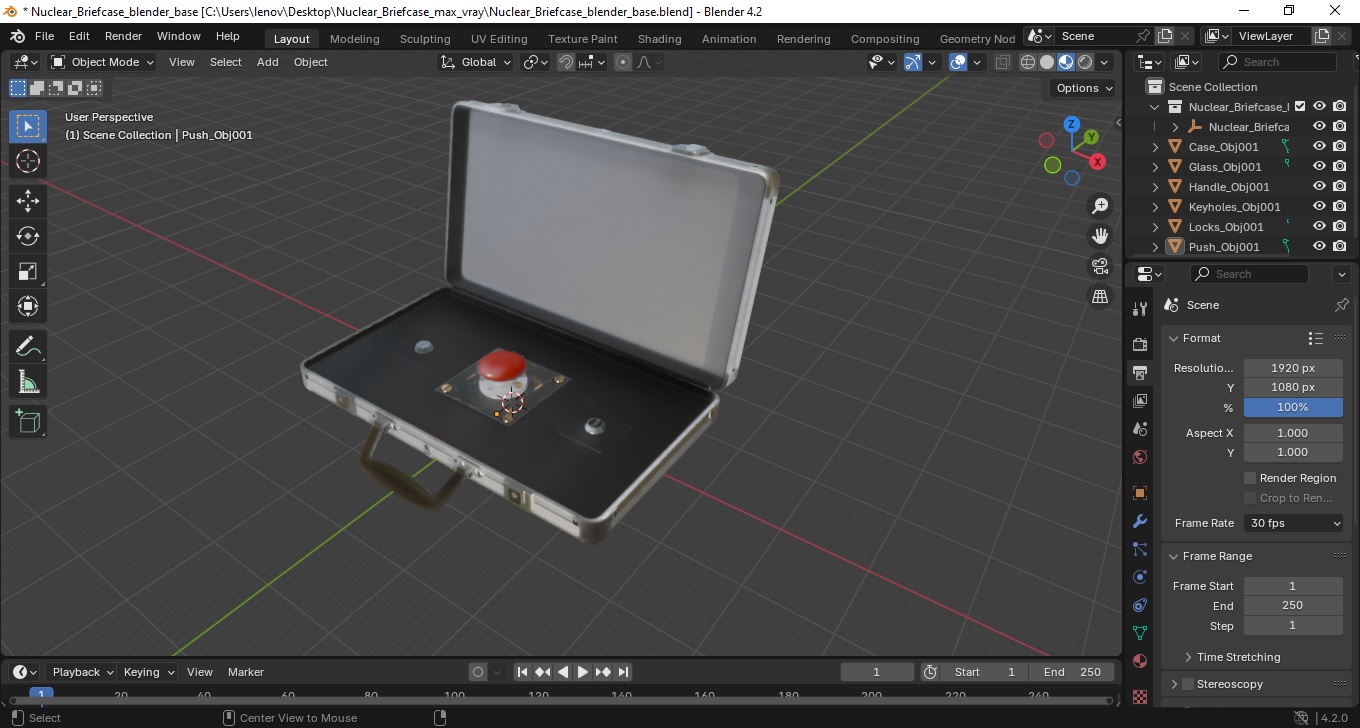 Nuclear Briefcase 3D
