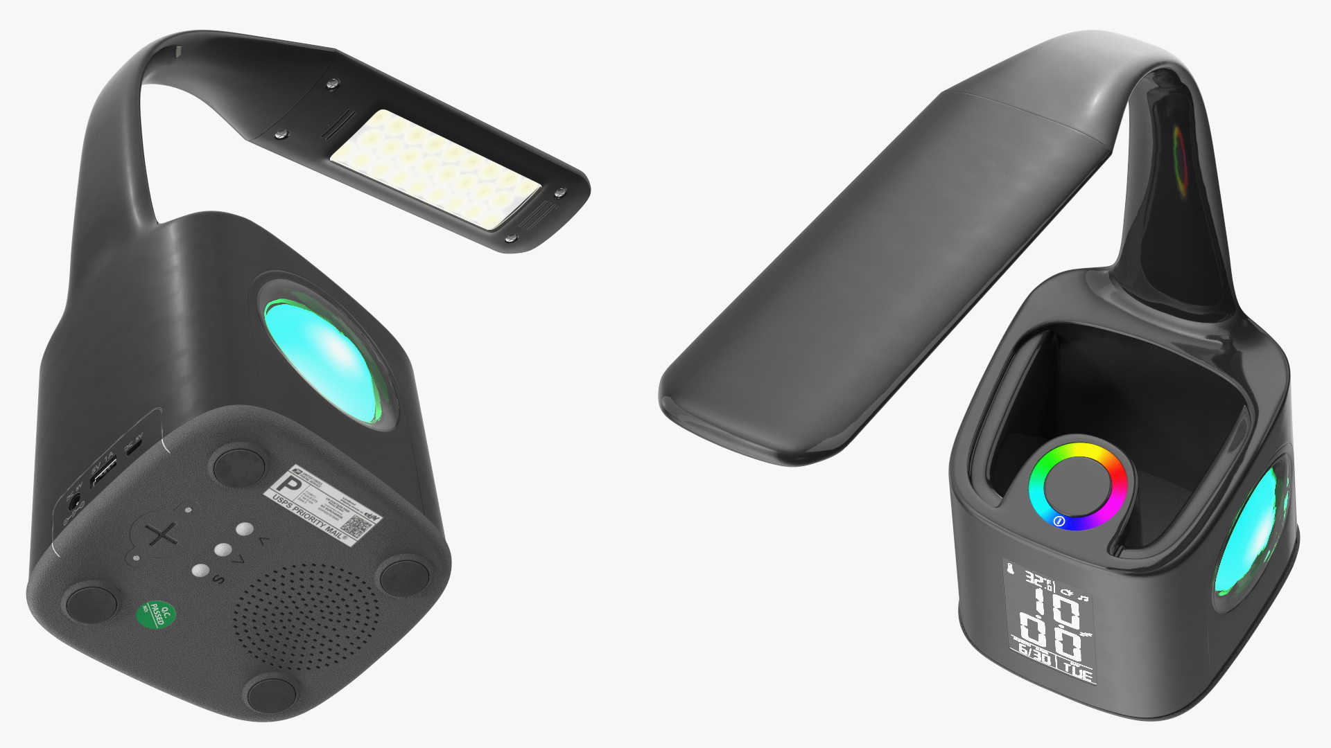 3D Black Smart Desk Lamp