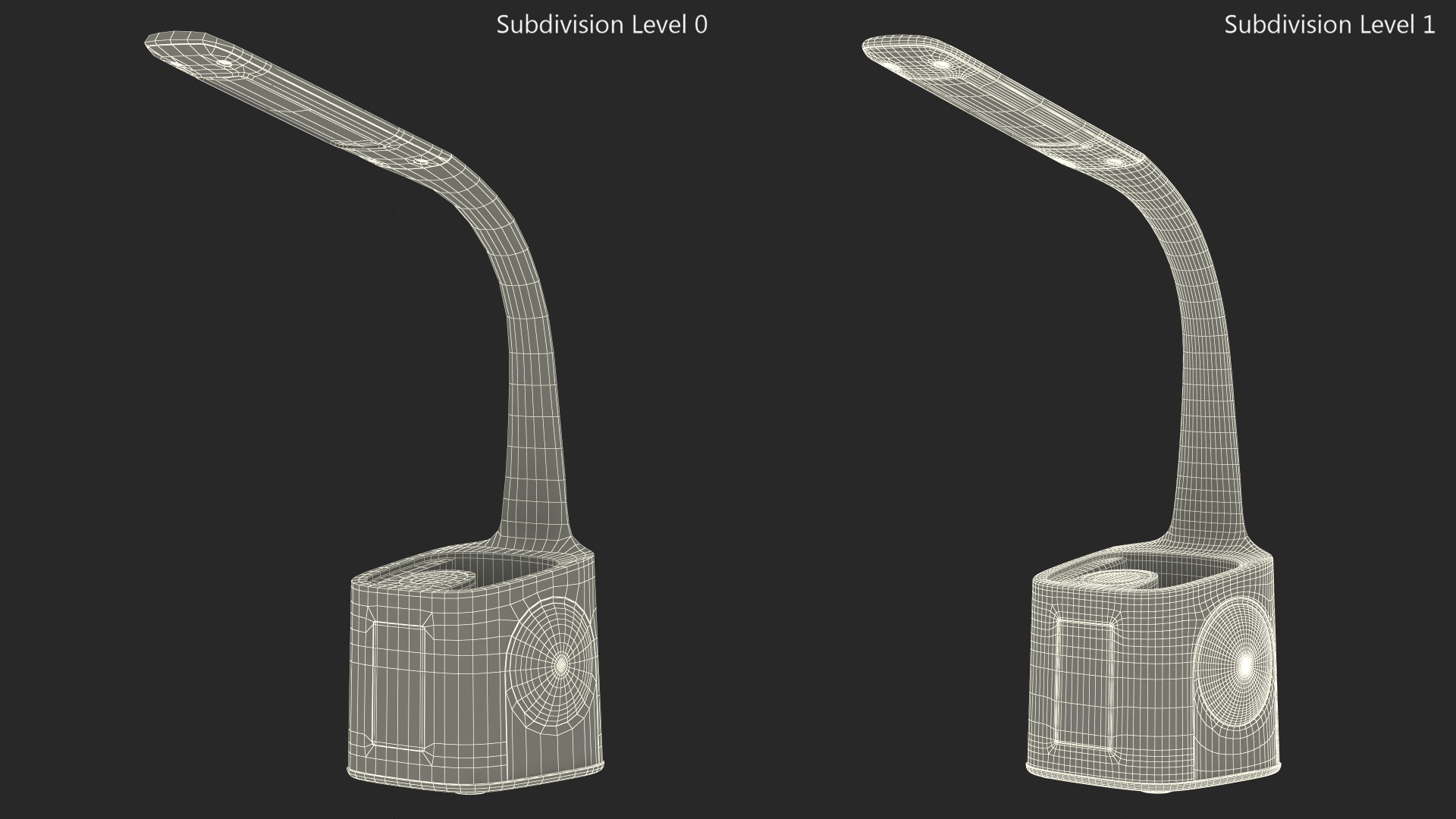 3D Black Smart Desk Lamp