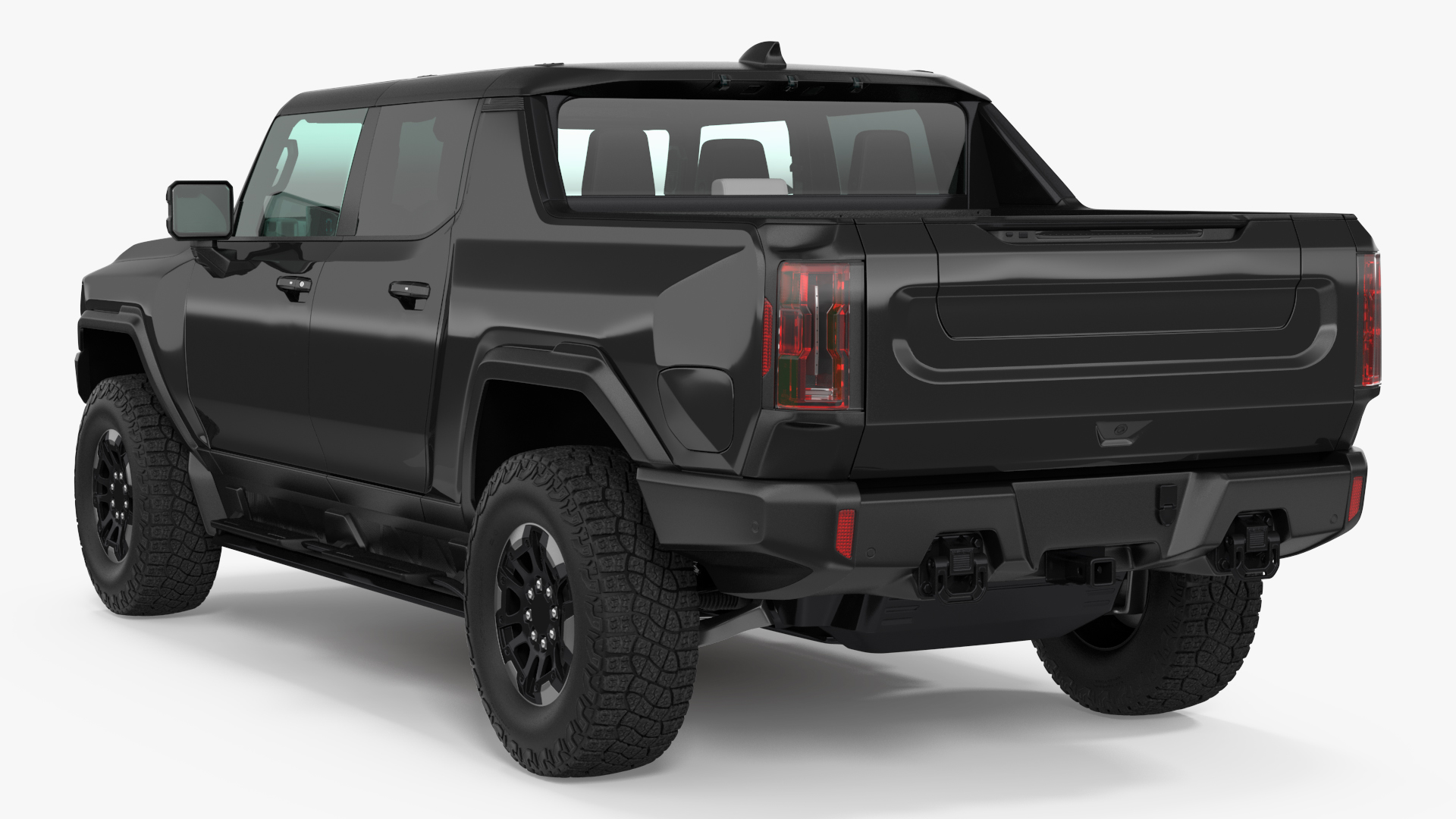 3D Electric Pickup Truck Rigged model