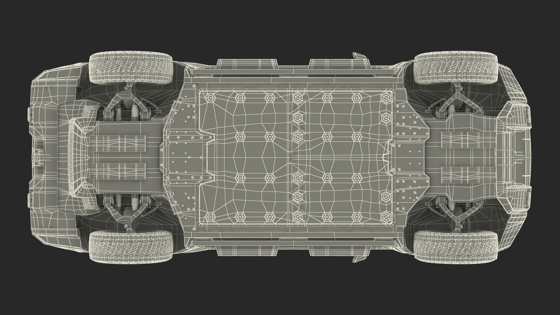 3D Electric Pickup Truck Rigged model
