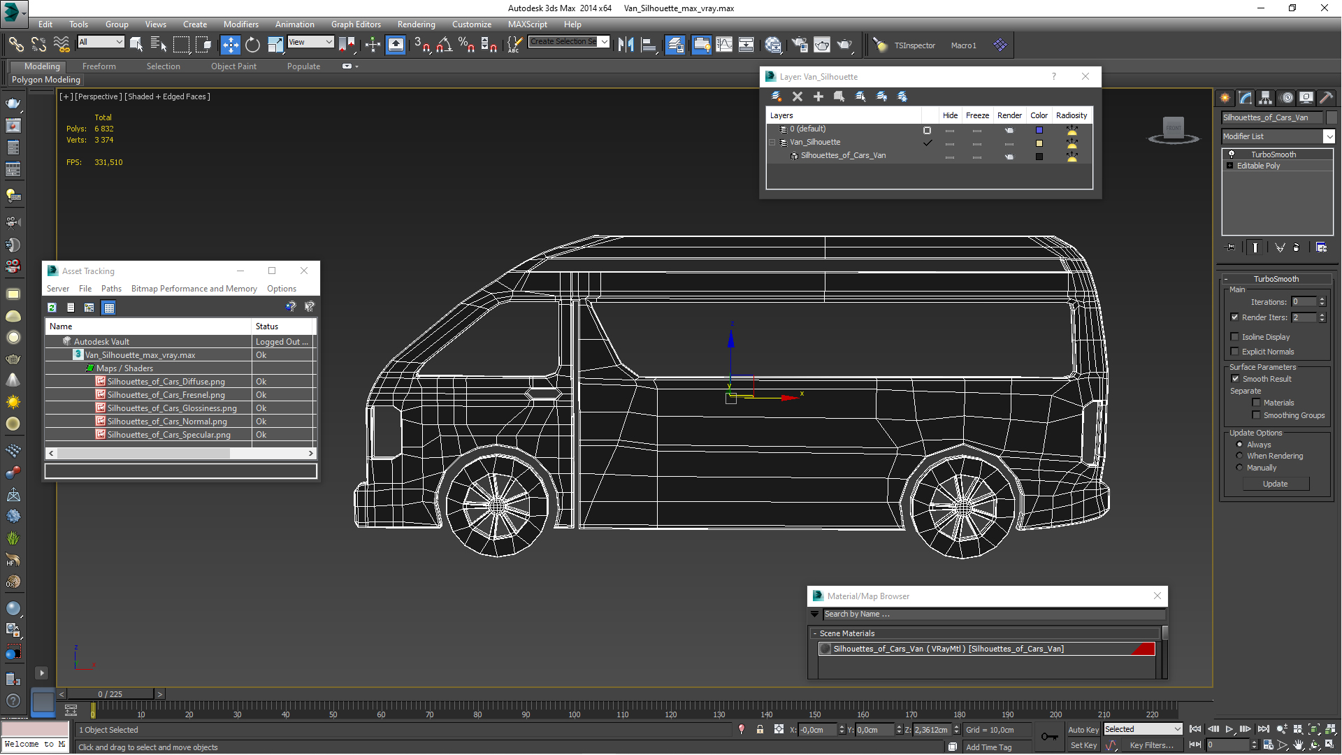 Van Silhouette 3D model