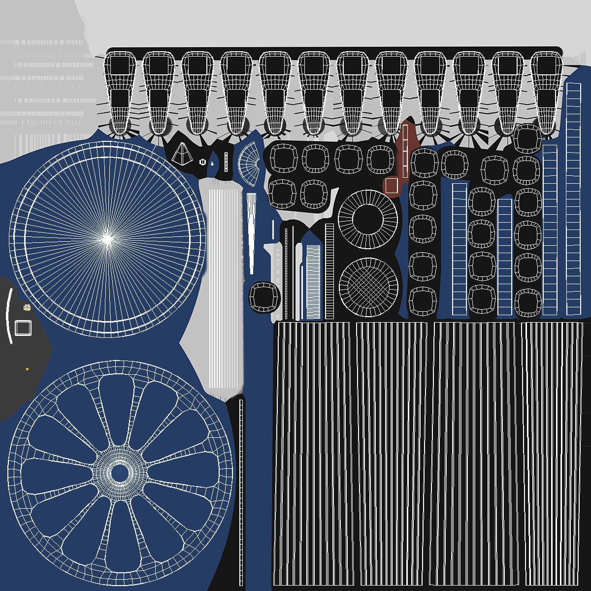 3D model Road light