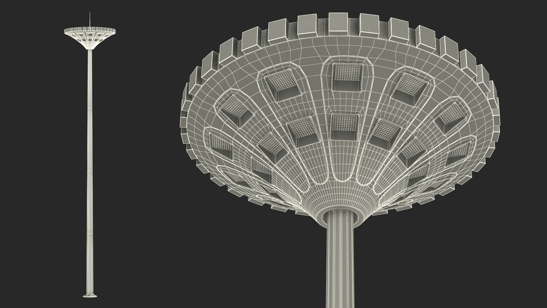 3D model Road light